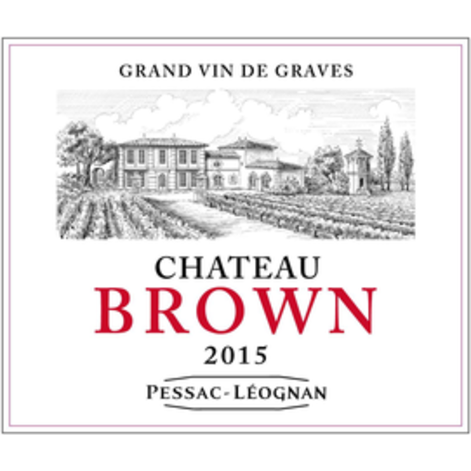 Wine Chateau Brown Pessac-Leognan 2019