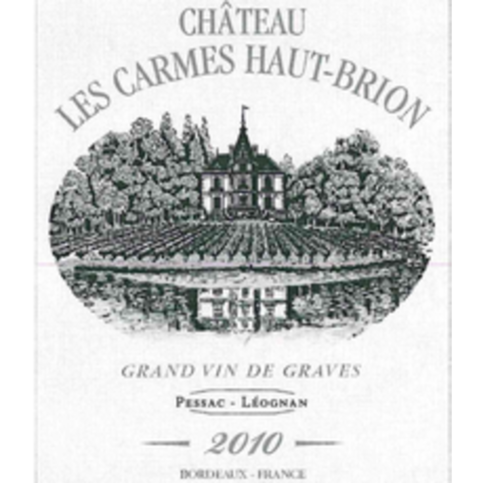 Wine Chateau Les Carmes Haut-Brion Pessac-Léognan 2010