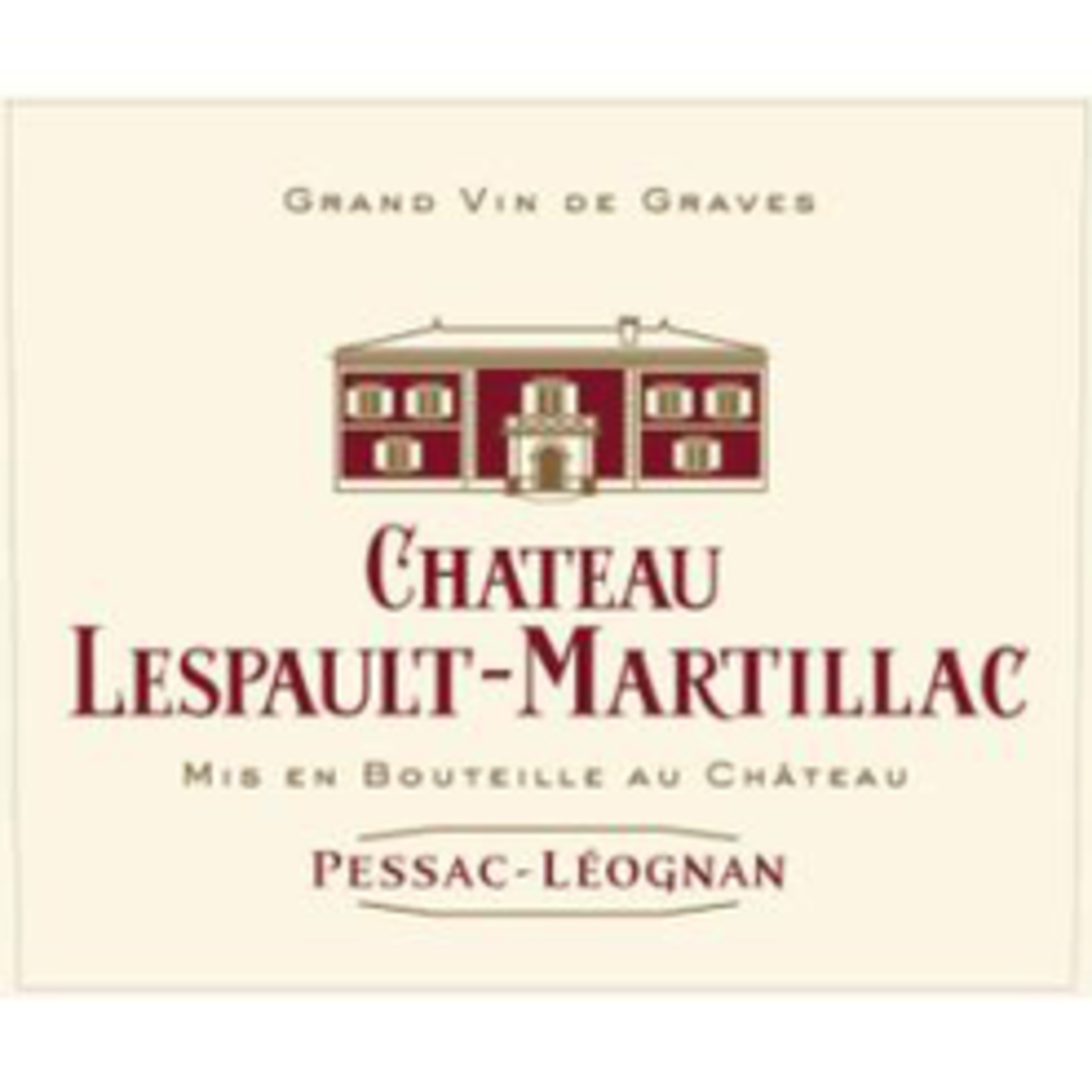 Wine Chateau Lespault Martillac Pessac-Léognan 2015