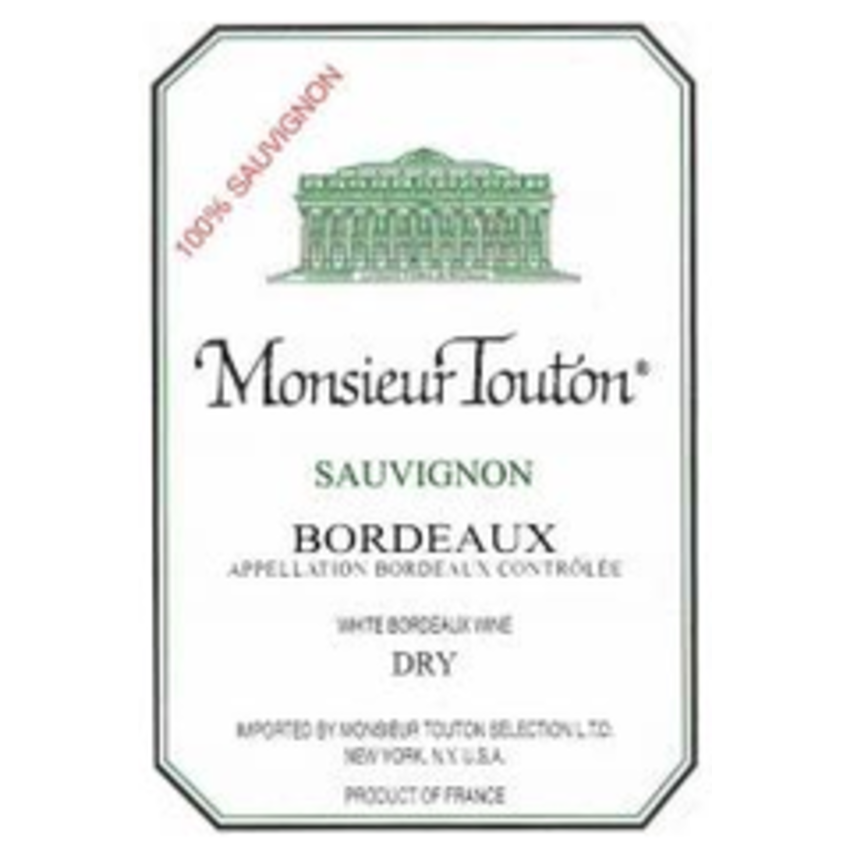 Wine Monsieur Touton Sauvignon Blanc Bordeaux 2021 375ml