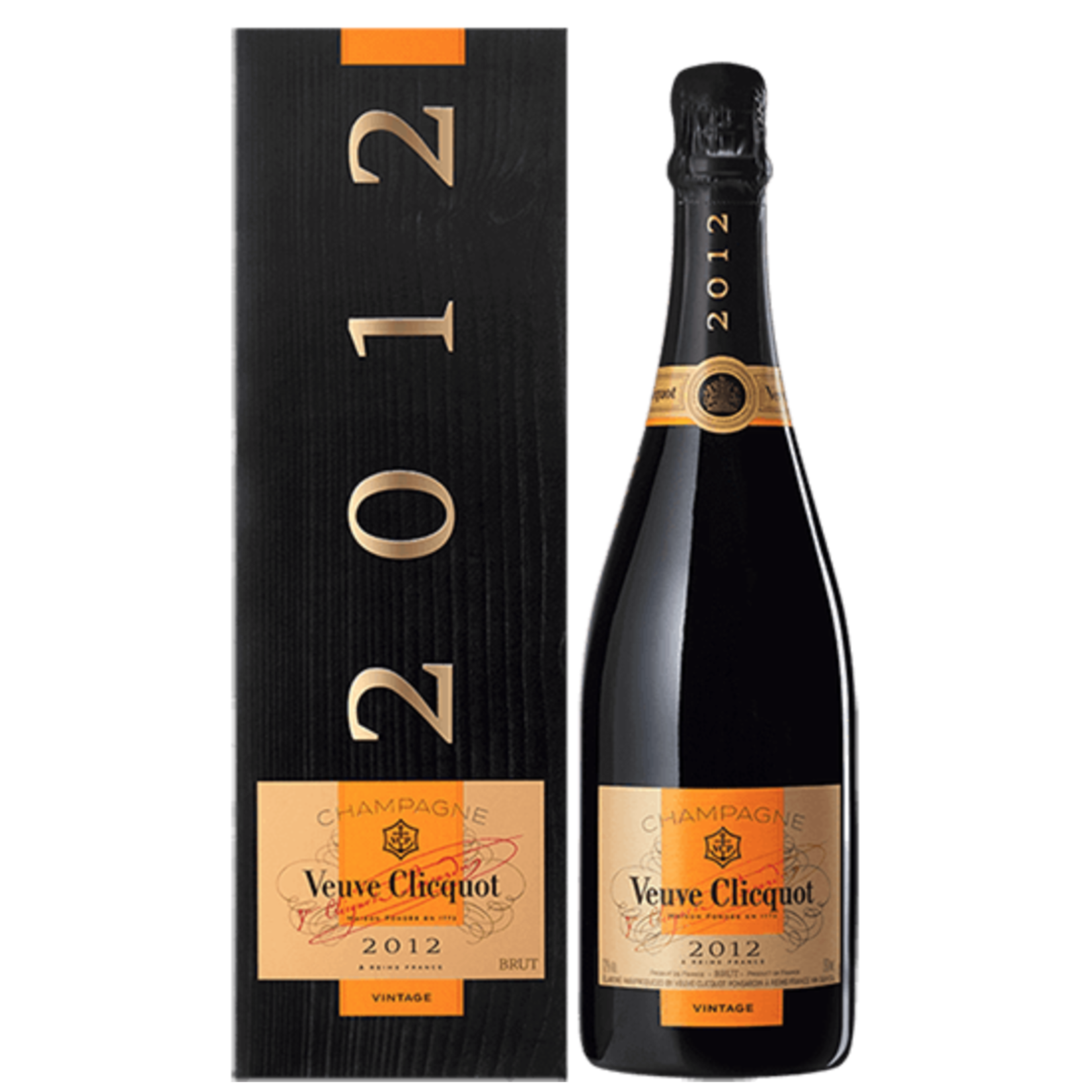 Sparkling Veuve Clicquot Champagne Brut Gold Label Reserve 2012 Gift Box