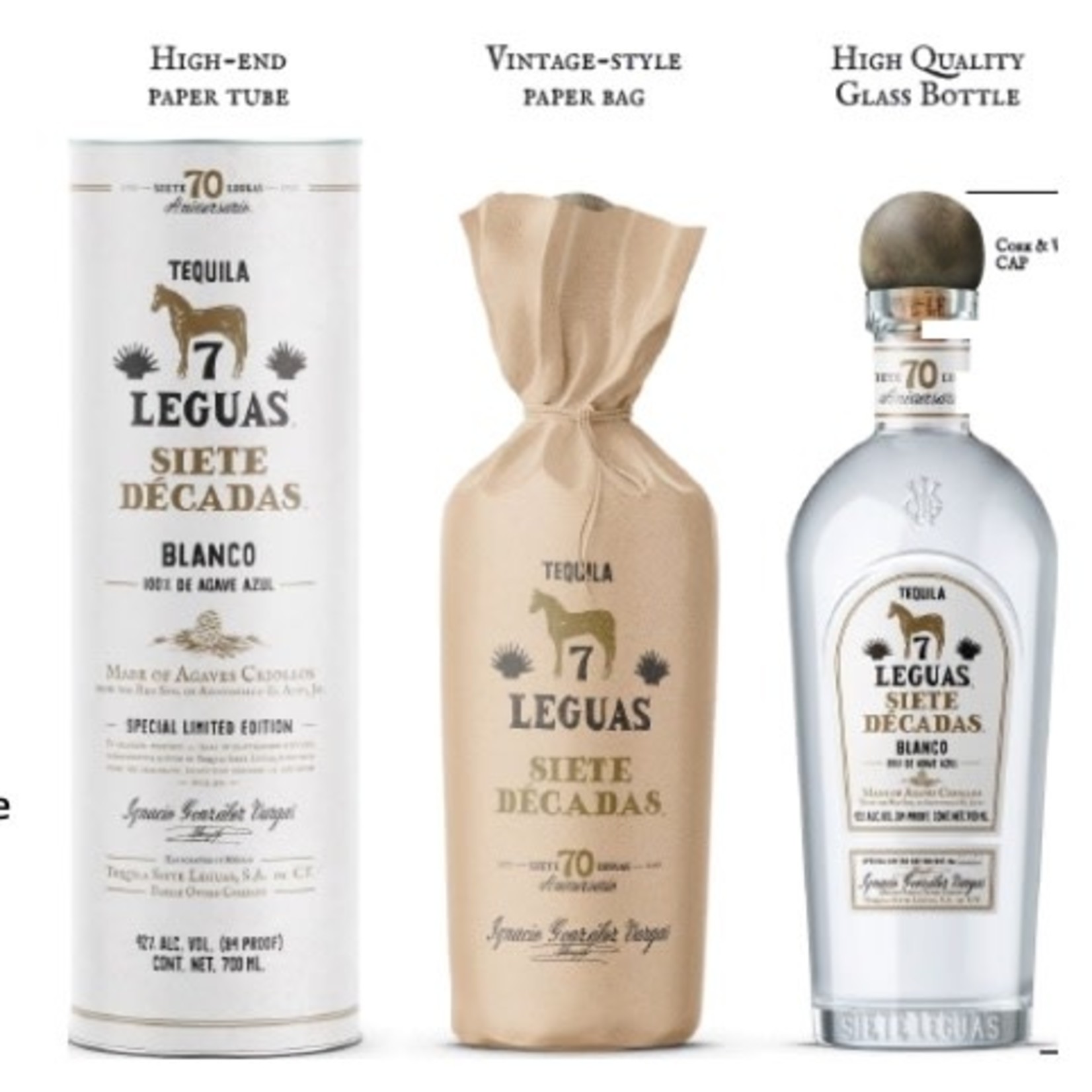 Siete Legues - Siete Decadas Blanco Tequila - Mid Valley Wine & Liquor