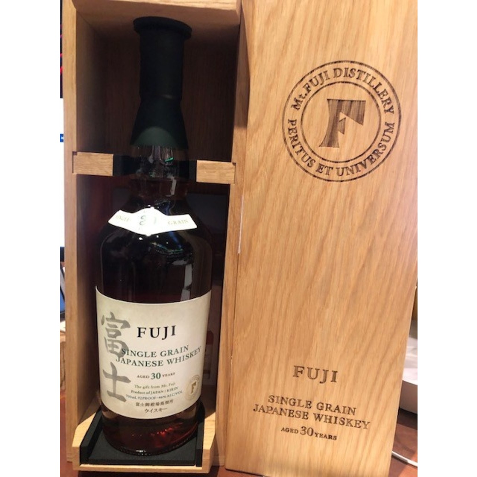 Spirits Fuji Single Grain Japanese Whiskey 30 Year OWC