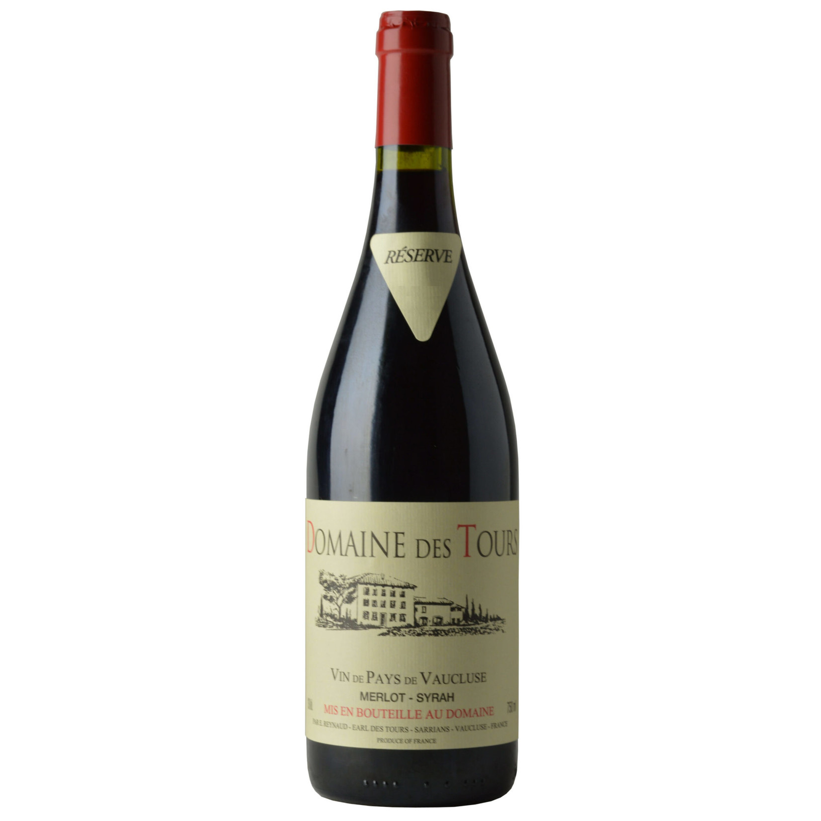 Wine Domaine des Tours VDP Vaucluse Merlot Syrah Reserve 2007