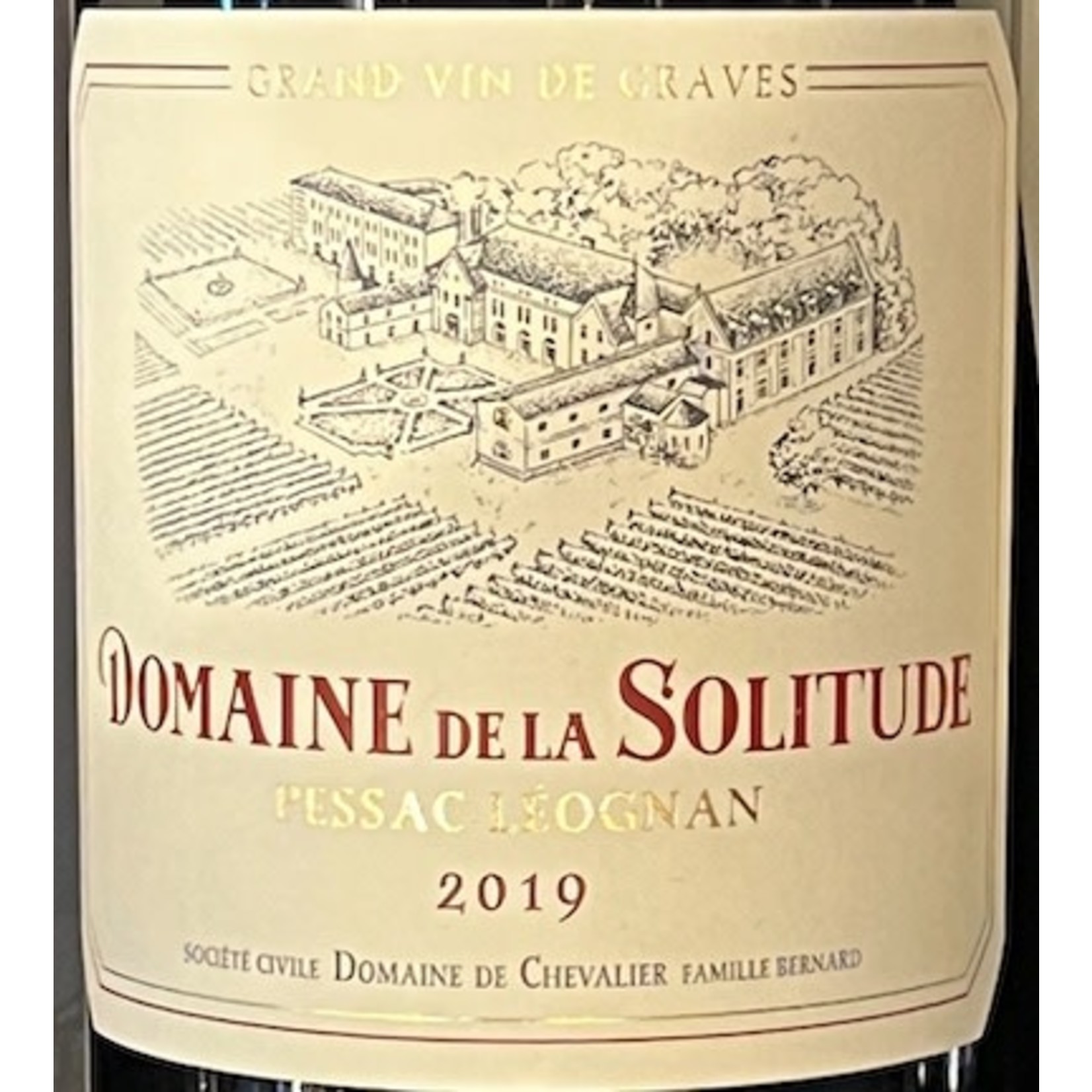 Wine Domaine de la Solitude Pessac Leognan Rouge 2019