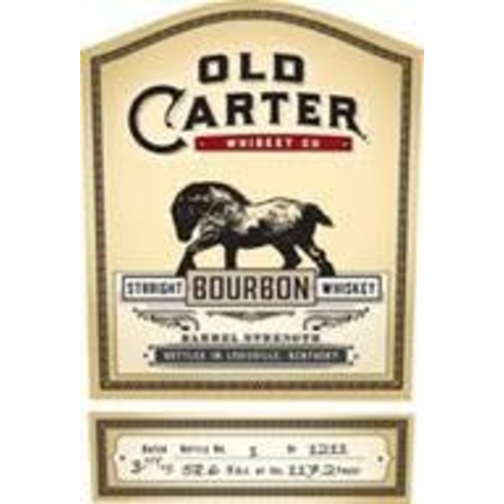 Spirits Old Carter Single Barrel Bourbon
