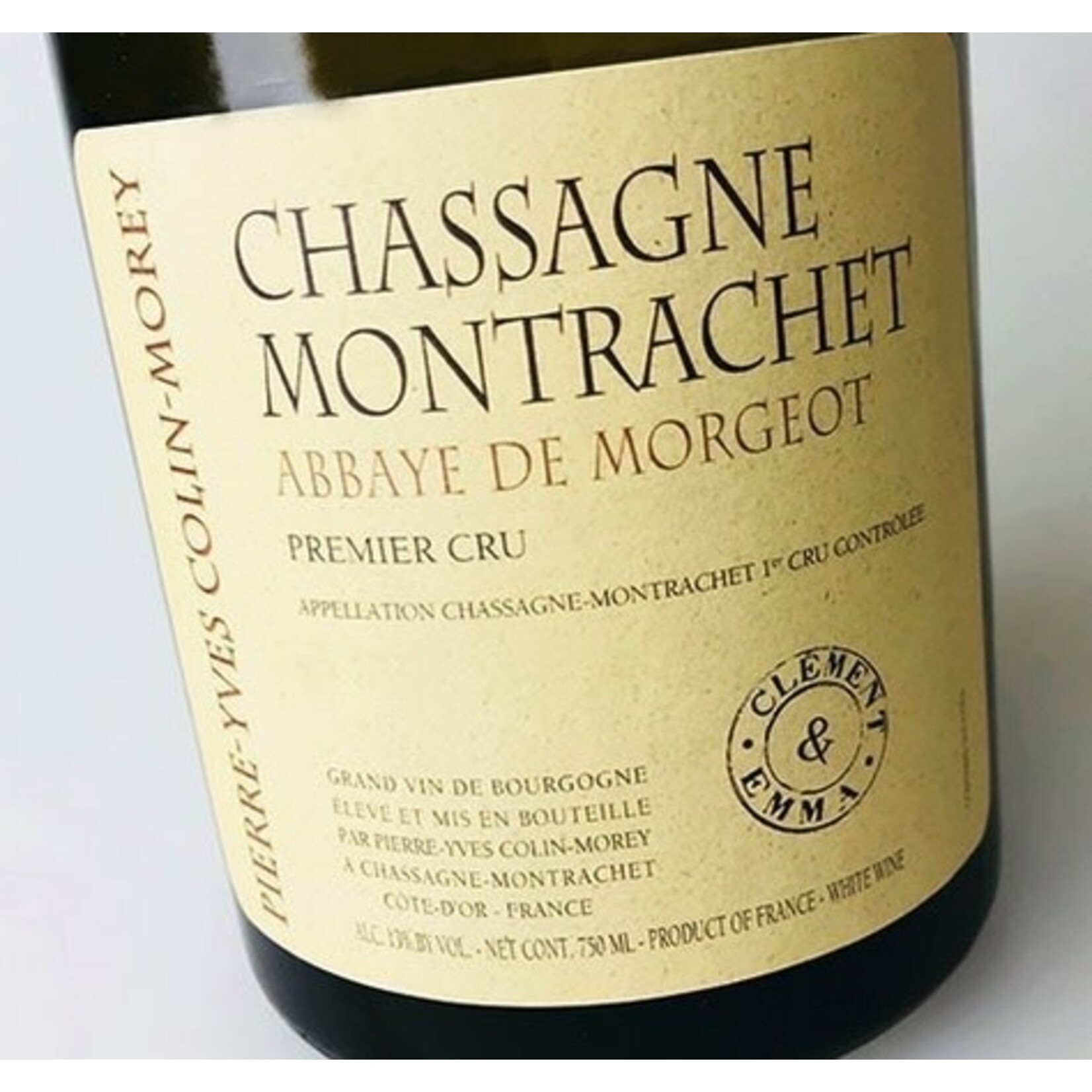Wine Pierre-Yves Colin-Morey Chassagne Montrachet Abbaye de Morgeot Premier Cru “Clement & Emma” 2020