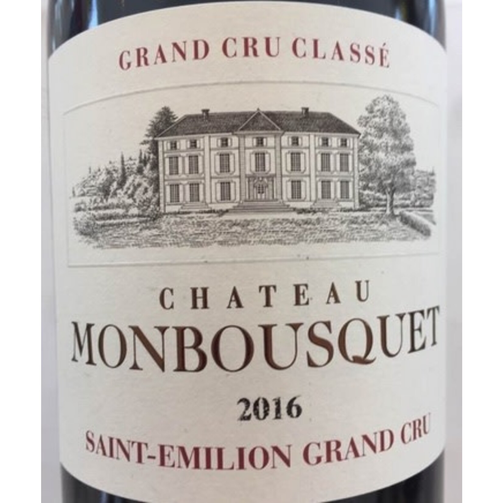 Wine Chateau Monbousquet Saint Emilion Grand Cru 2016