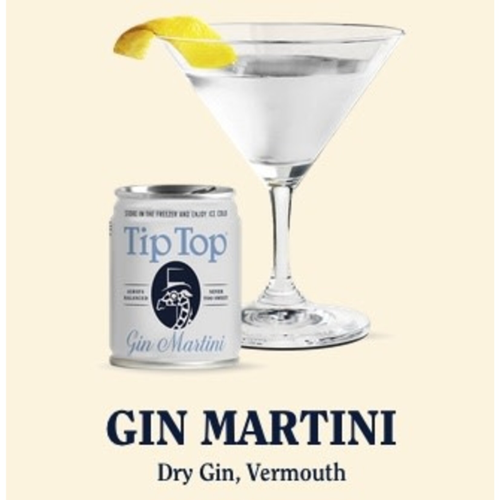 Spirits Tip Top Proper Cocktails Gin Martini Can 100ml