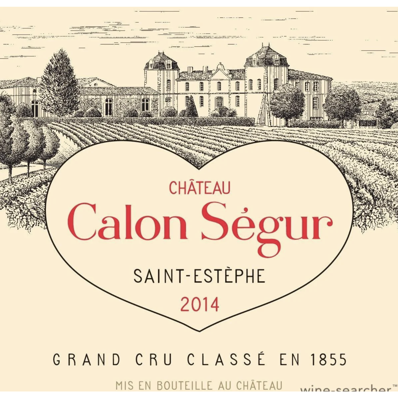 Wine Chateau Calon Segur Saint-Estephe 2014