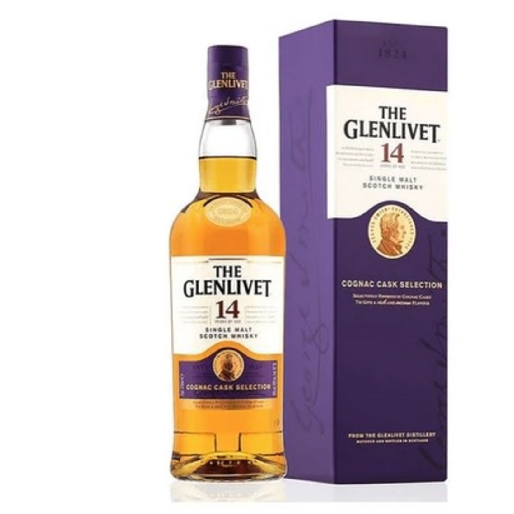 Spirits The Glenlivet Scotch Single Malt 14 Year Cognac Cask