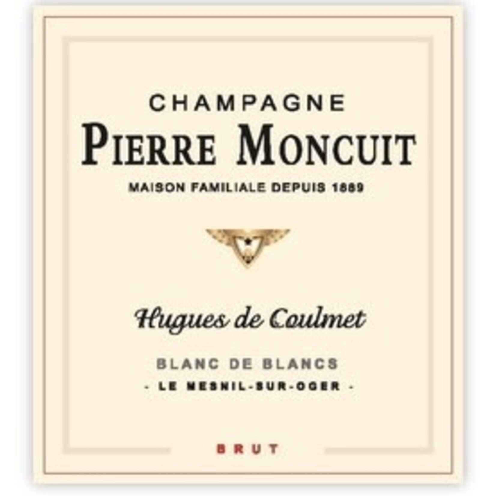 Sparkling Pierre Moncuit Cuvee Hugues de Coulmet Blanc de Blancs Brut NV