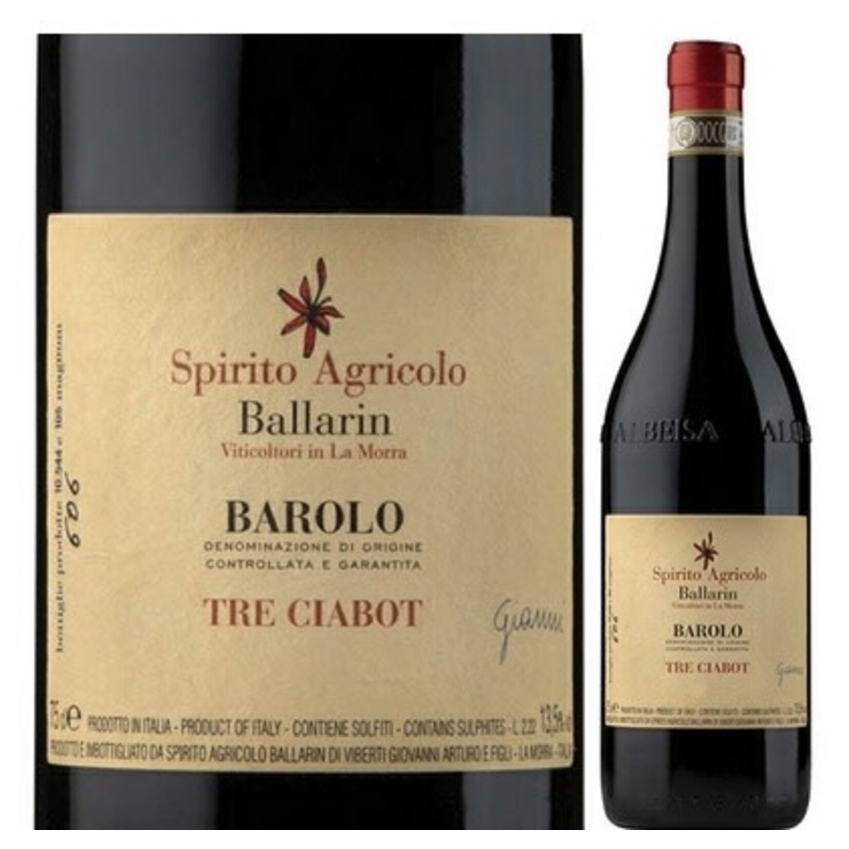 Wine Spirito Agricolo Ballarin Barolo Tre Ciabot 2019