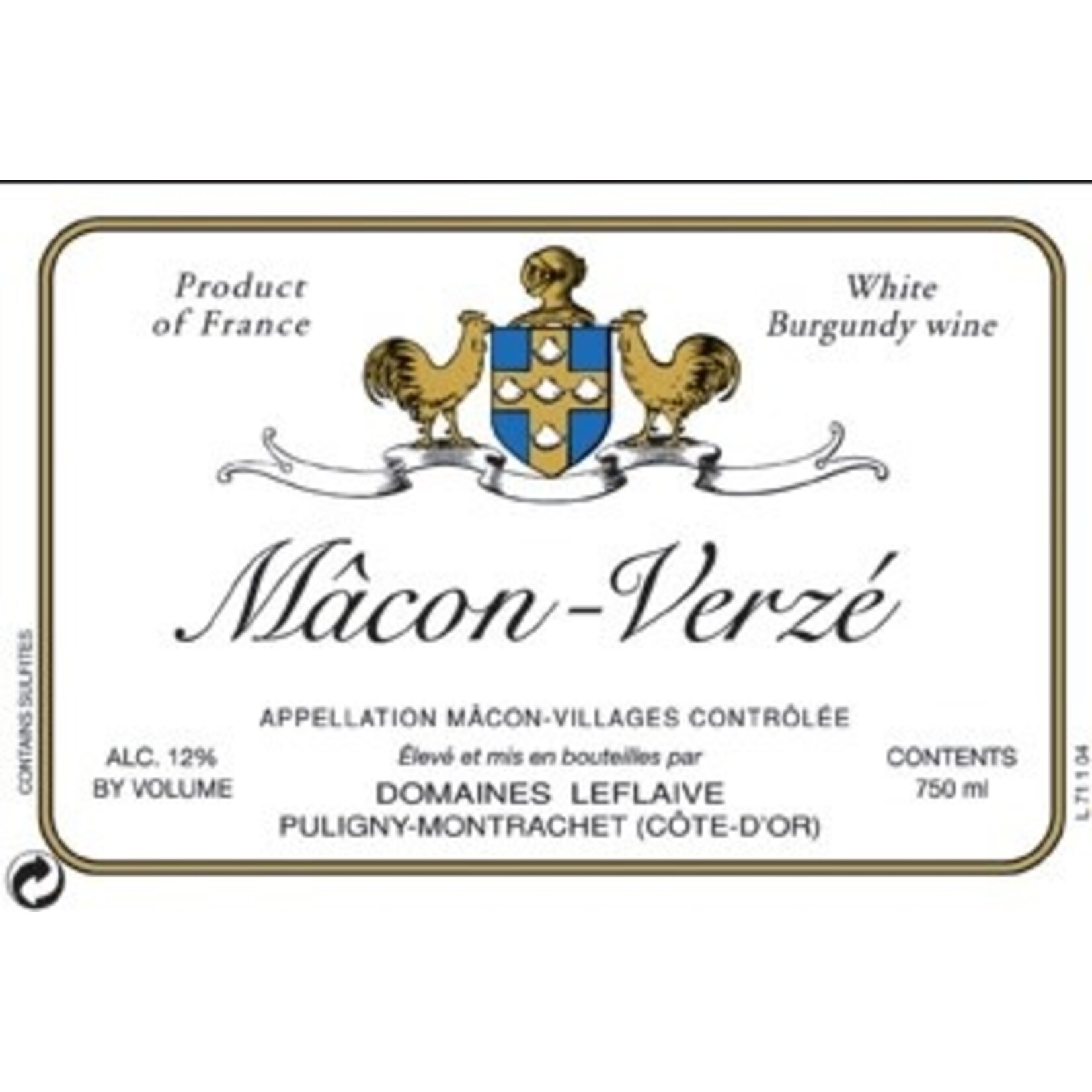 Wine Domaines Leflaive Macon Verze 2022
