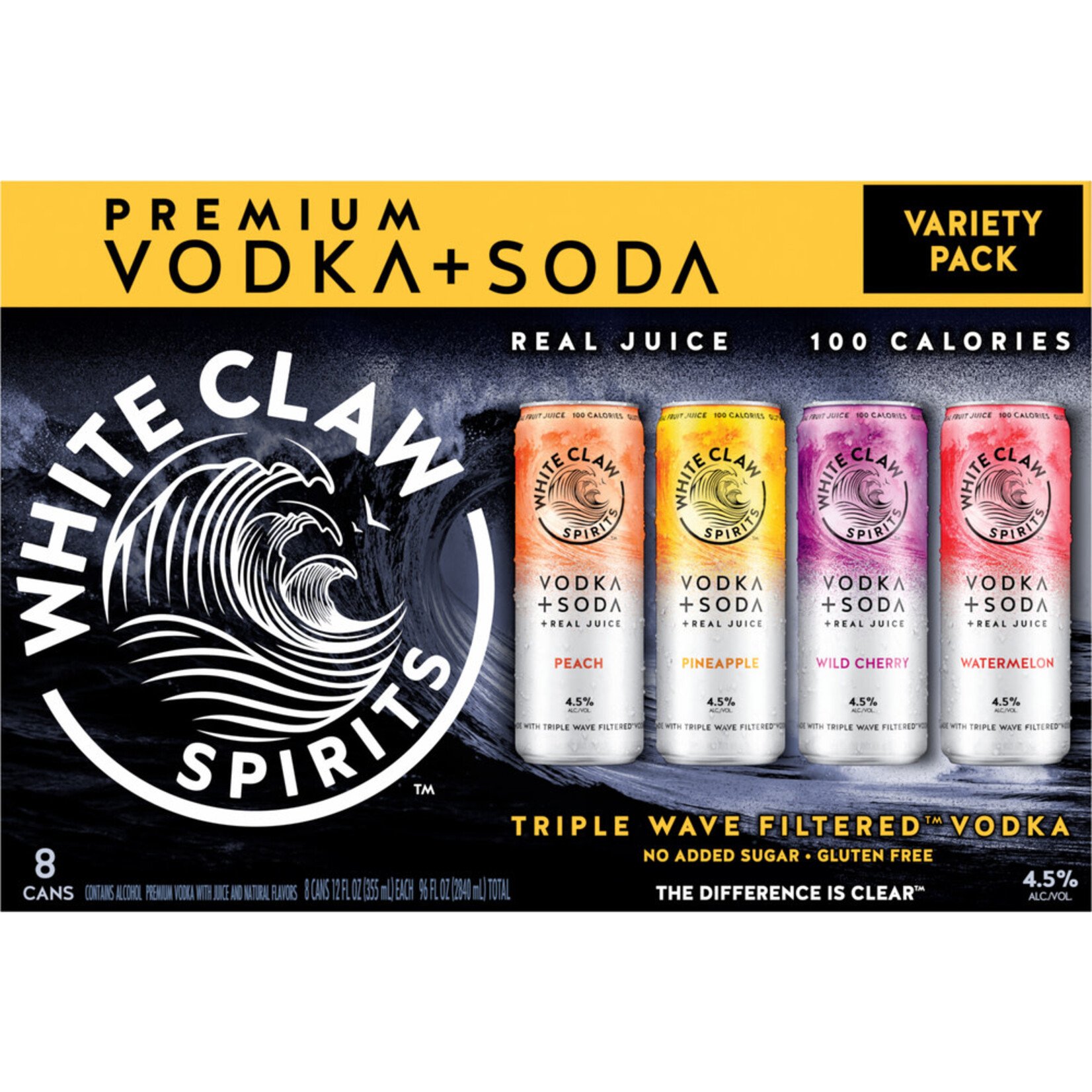 Spirits White Claw Spirits Vodka + Soda Variety Pack