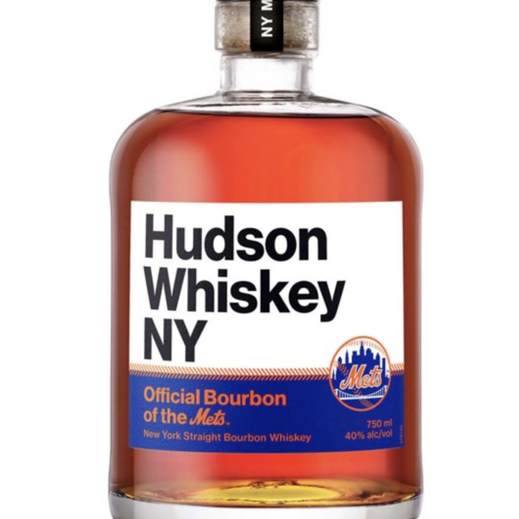 Spirits Hudson Whiskey NY Straight Bourbon Whiskey Mets Bottle