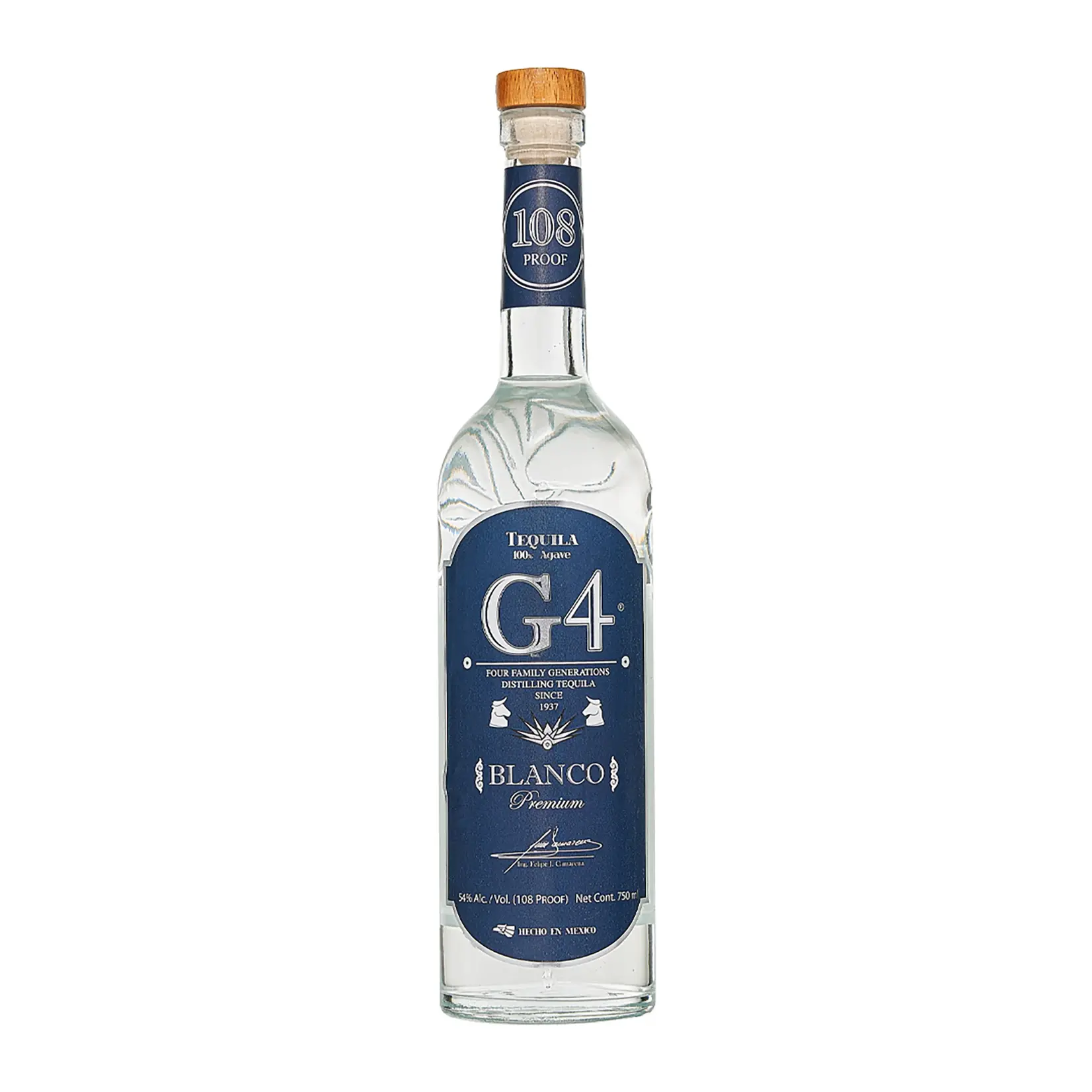 Spirits G4 Tequila Premium Blanco Tequila 100% de Agave