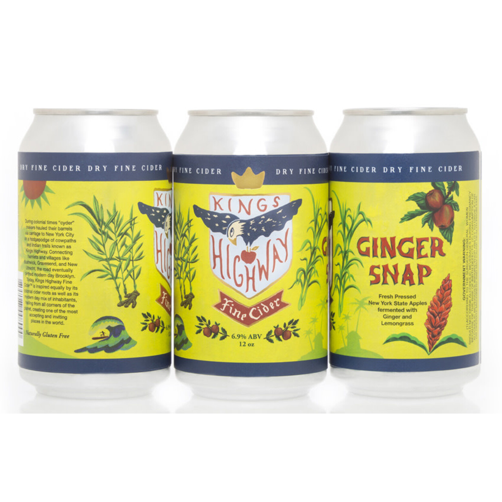 Wine Kings Highway 'Ginger Snap Cider' 16oz Can