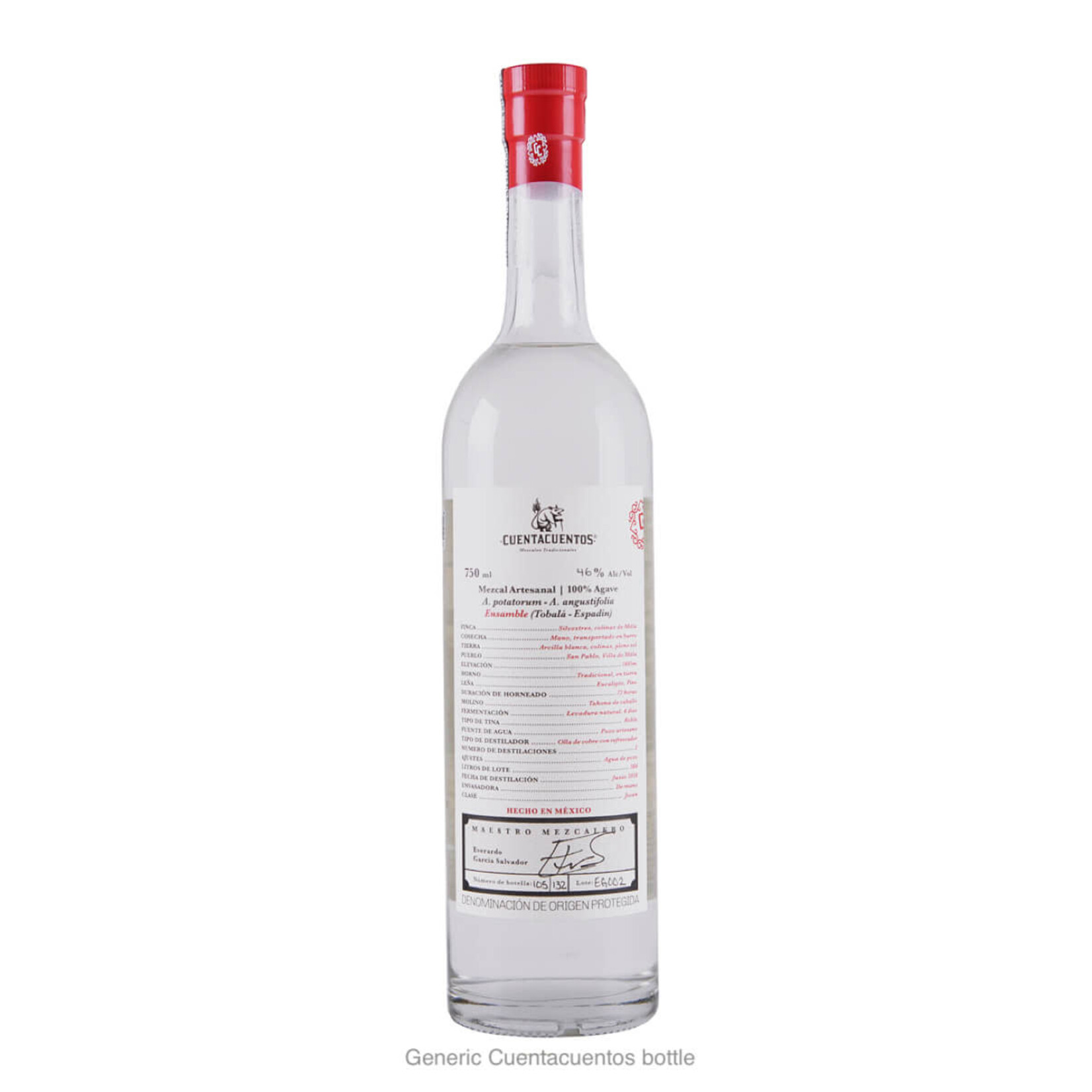Spirits Cuentacuentos A. Seemanniana Tobala 100% Agave Angel Cruz Calvo Mezcal Ancestral