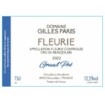 Wine Domaine Christine et Gilles Paris Fleurie Grand Pre 2022