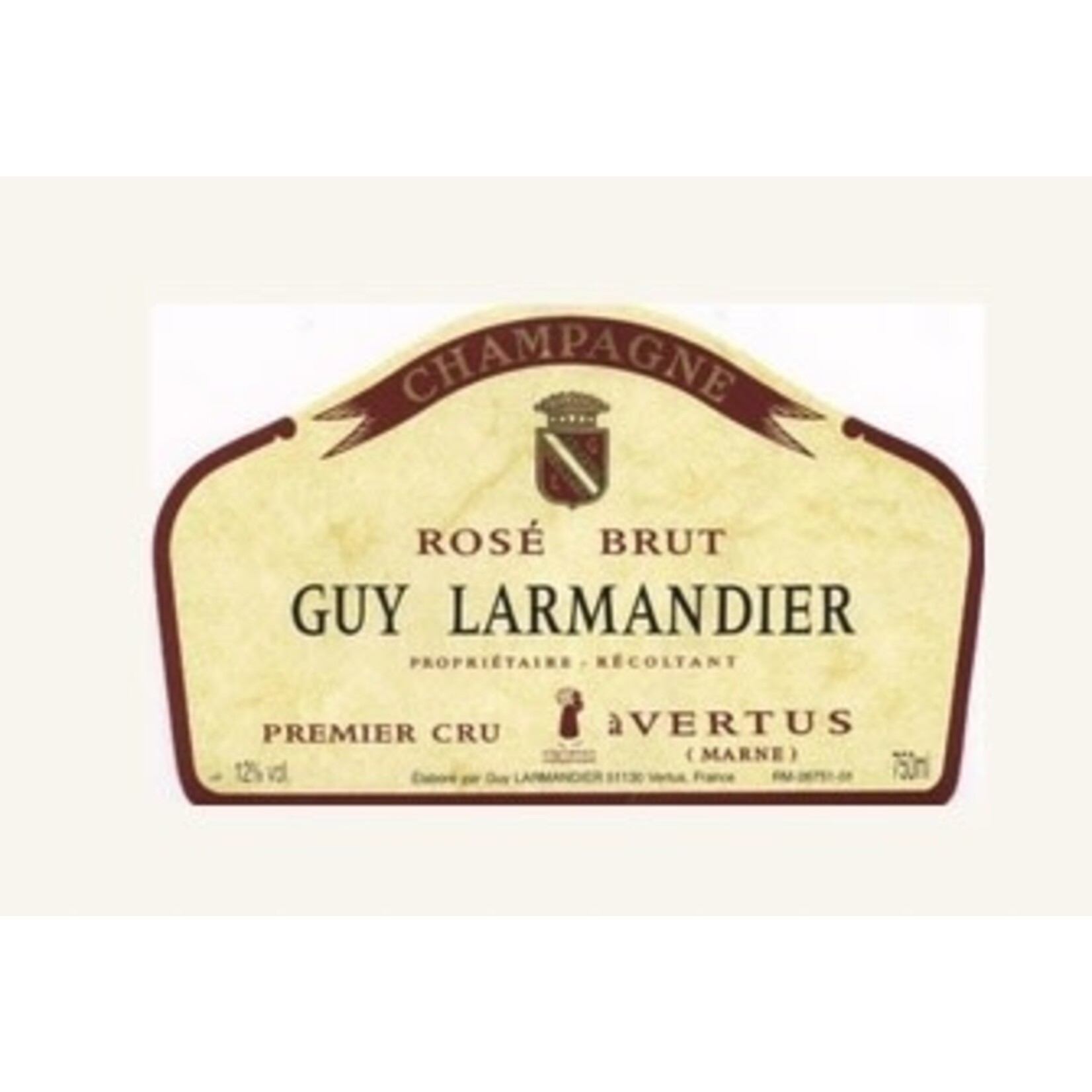 Sparkling Guy Larmandier Champagne Vertus Premier Cru Rose Brut NV 1.5L