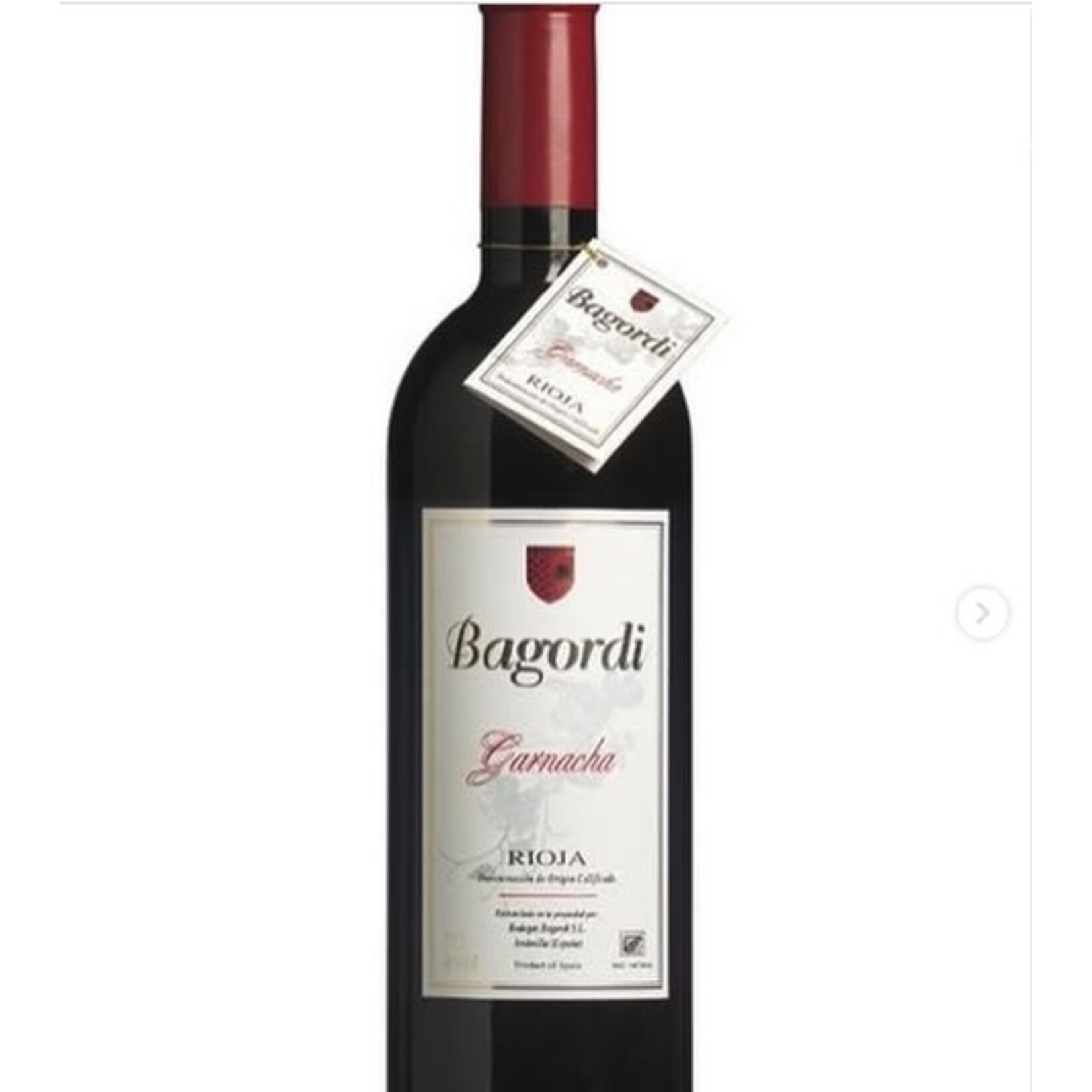Wine Bagordi Garnacha Reserva 1998
