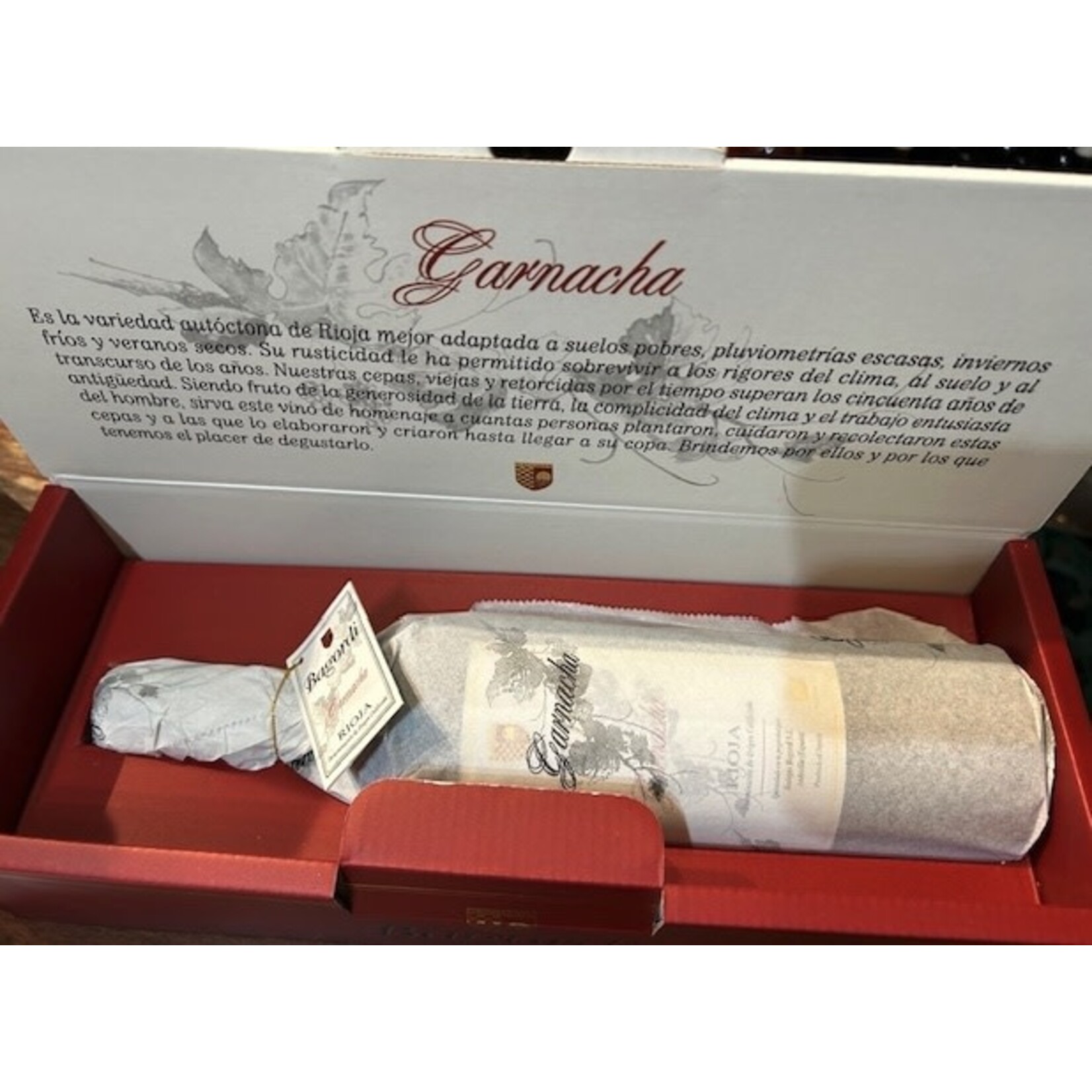 Wine Bagordi Garnacha Reserva 1998