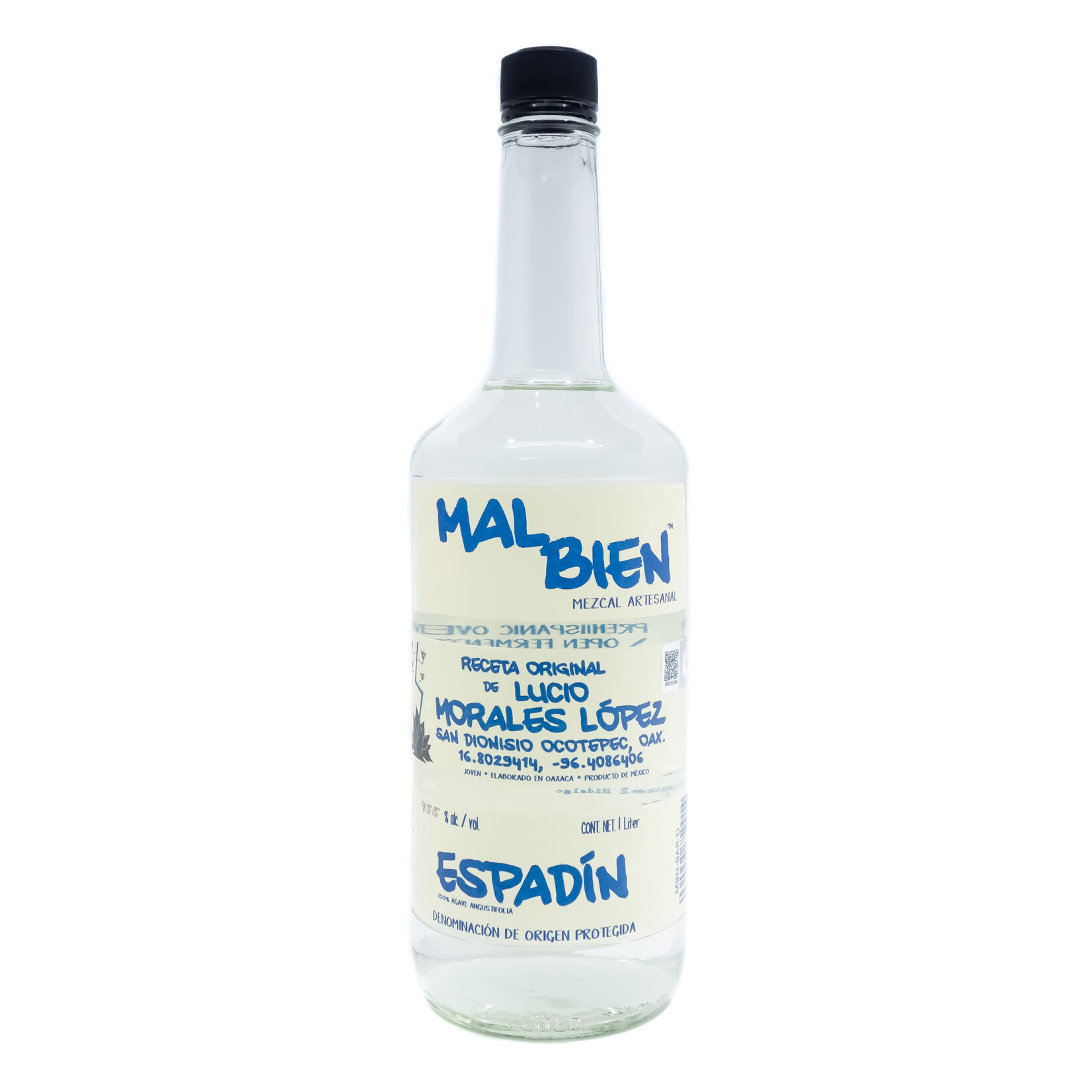 Spirits Mal Bien Espadin Mezcal 1 Liter