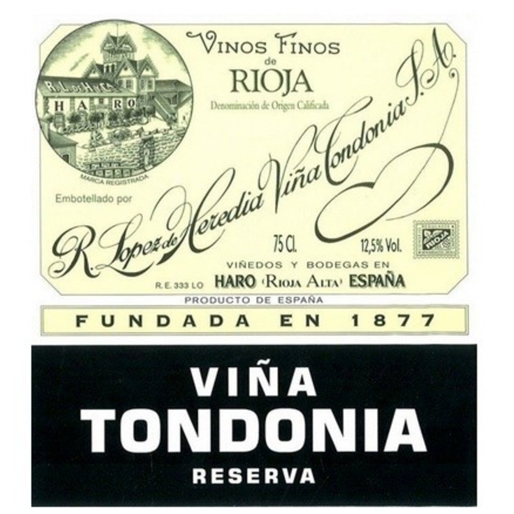 Wine LOPEZ DE HEREDIA 'TONDONIA' RIOJA RESERVA 2001