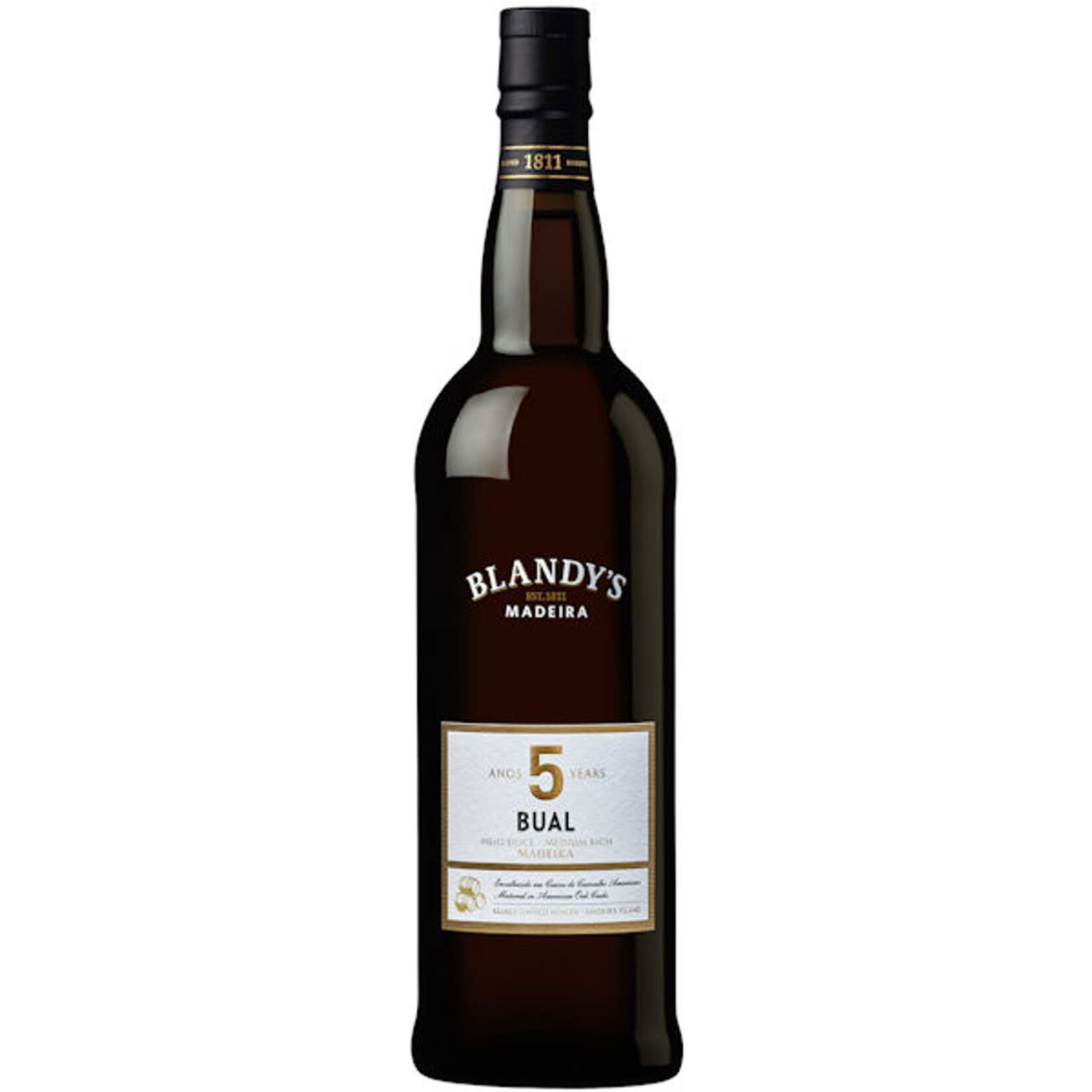 Wine Blandy's 5 Year Old Medium Rich Bual Madeira 750ml