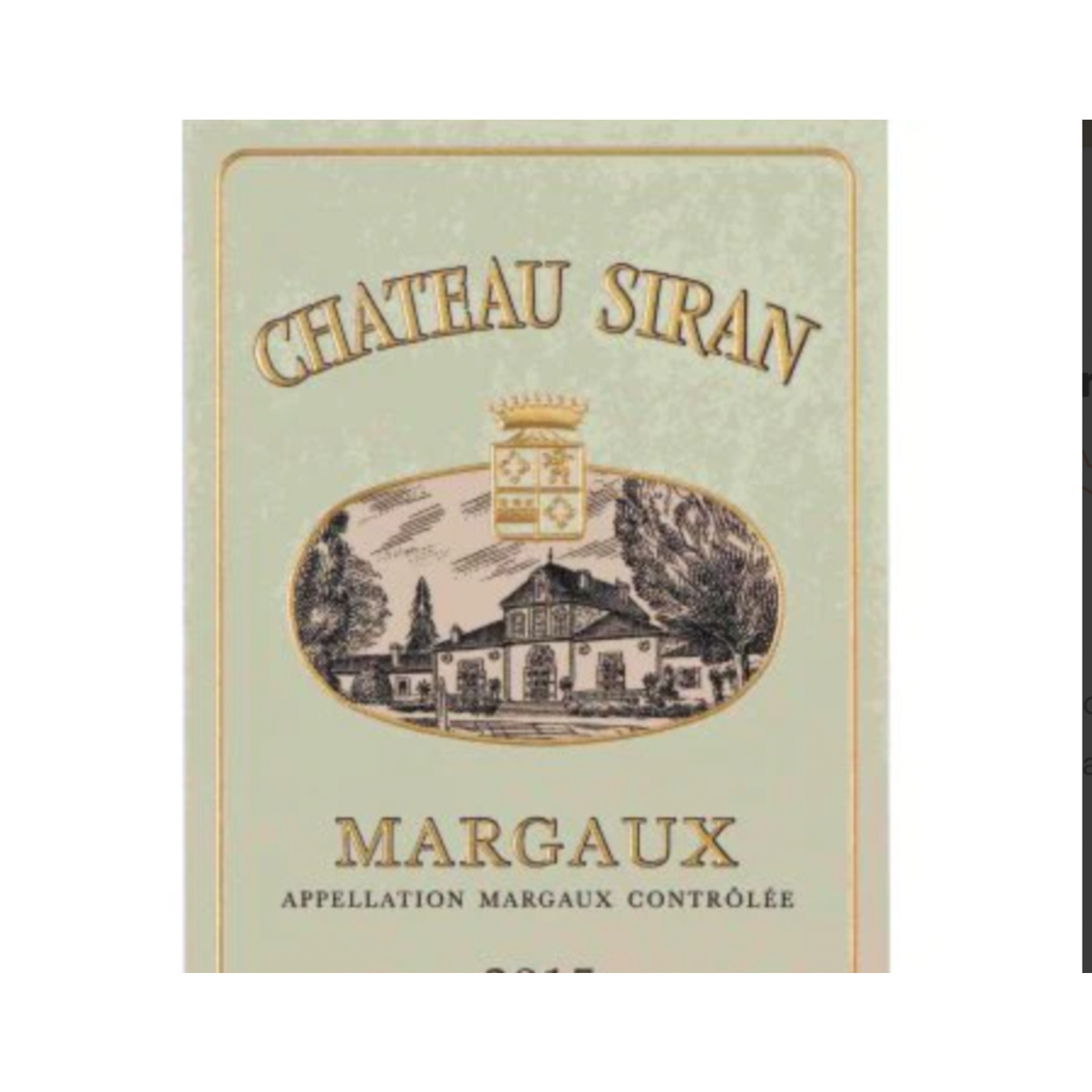 Wine Chateau Siran Margaux 2018 1.5L