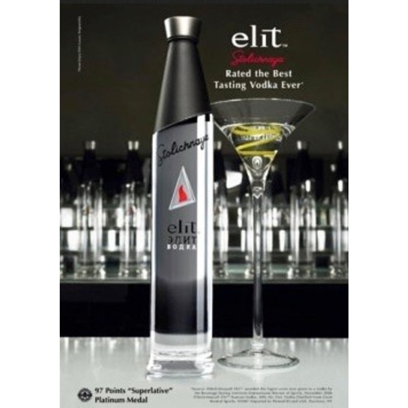 Spirits Stolichnaya Stoli Elit Vodka