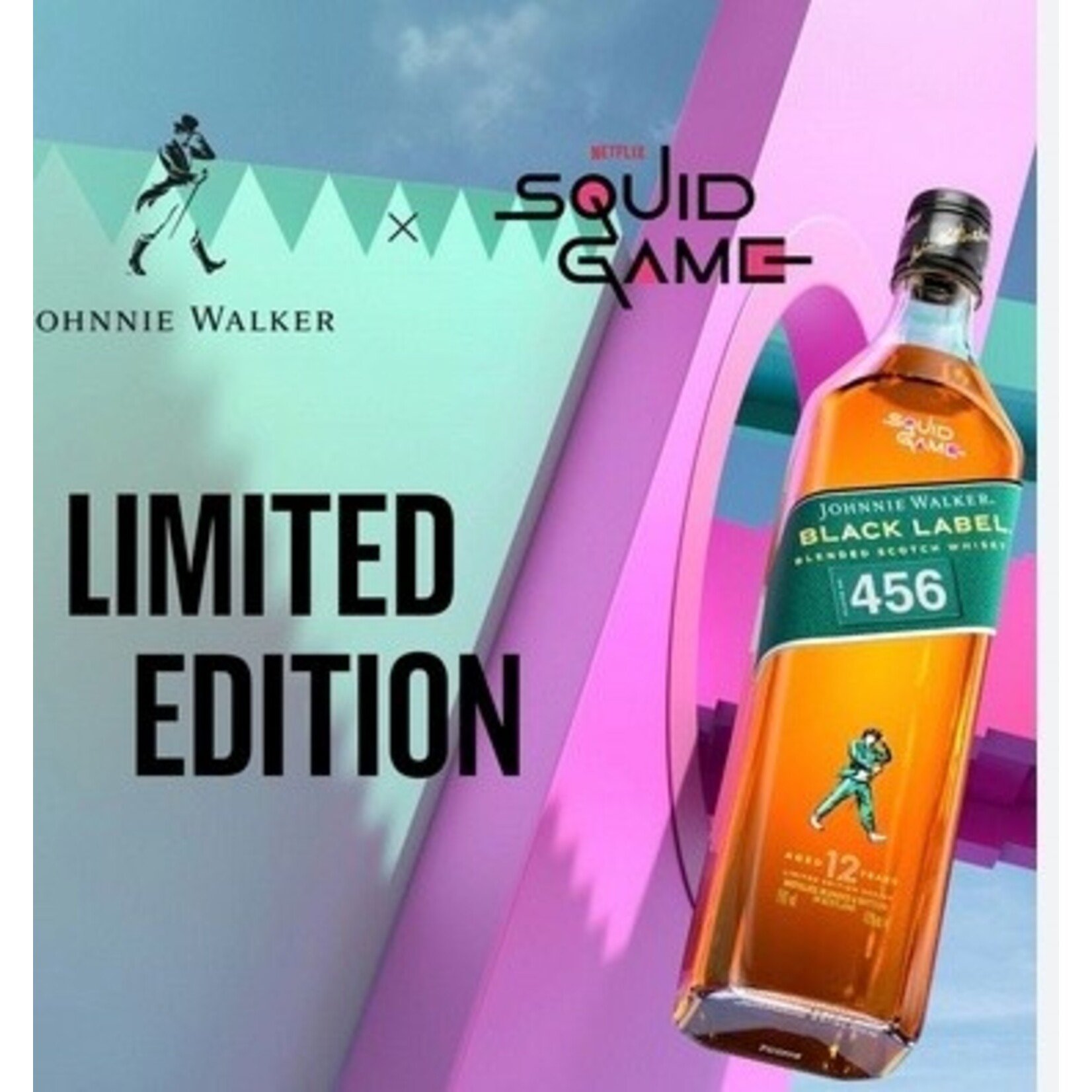 Spirits Johnnie Walker Black Label Aged 12 Years Squid Game Limited Edition Design