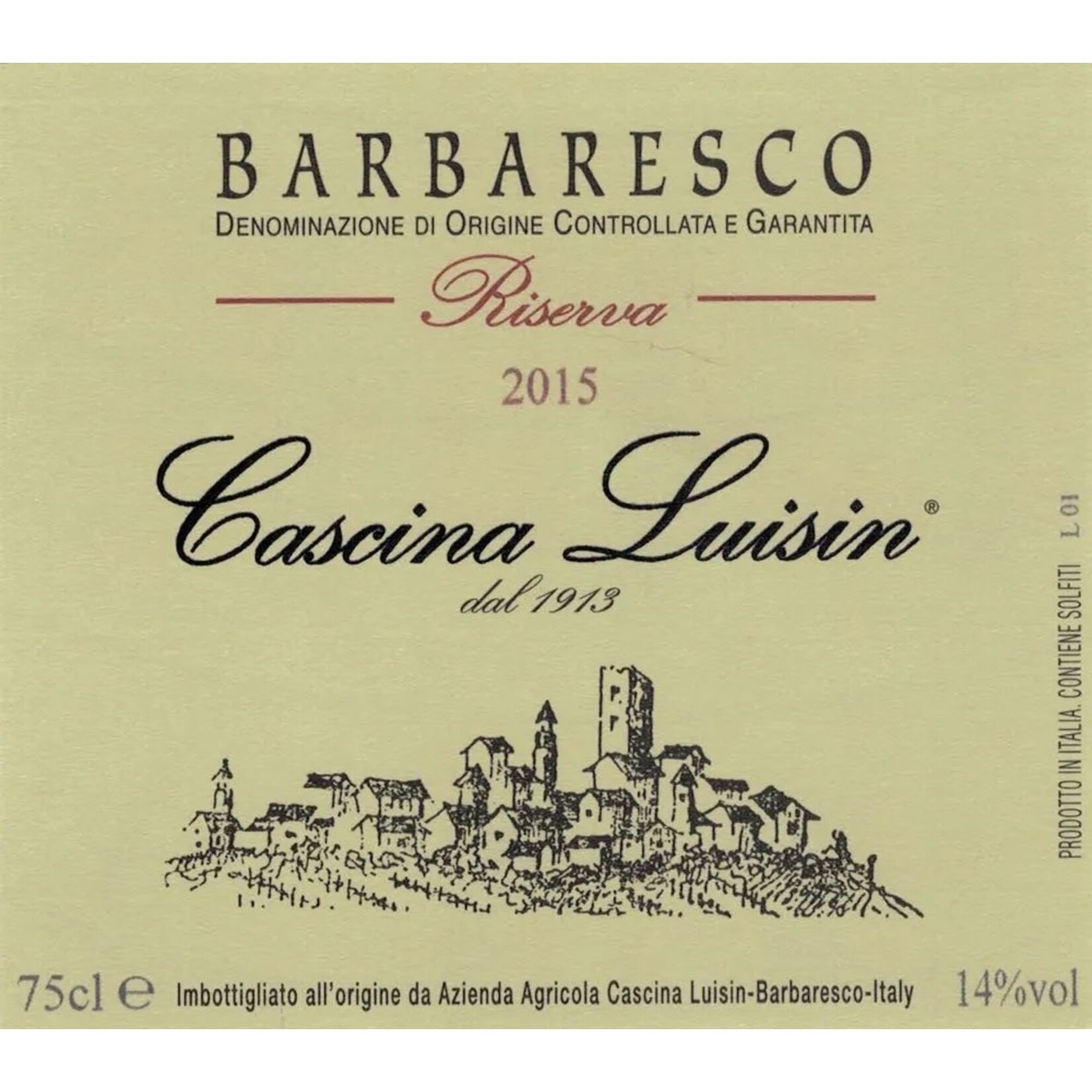Wine Cascina Luisin Barbaresco Riserva 2017