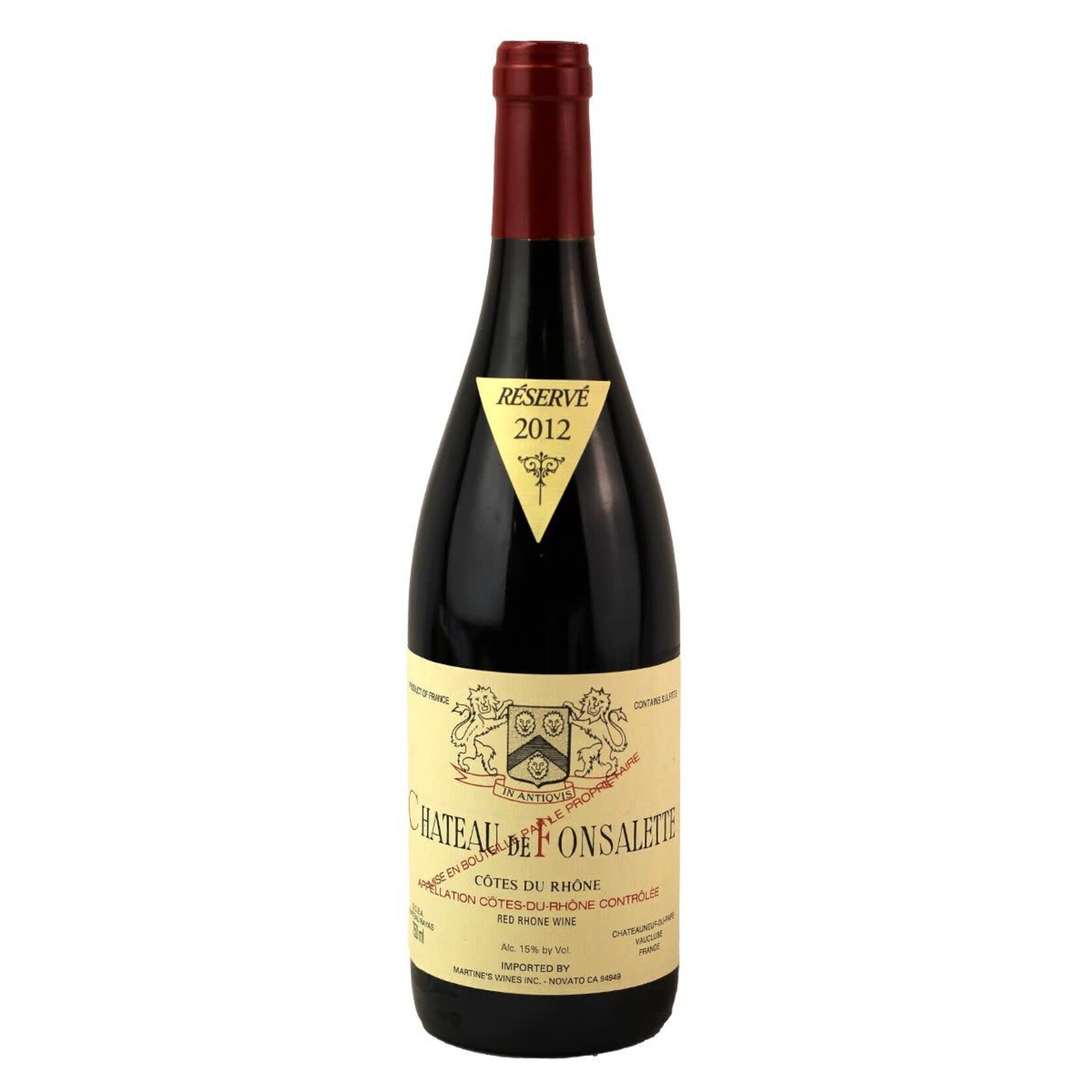 Wine Chateau Rayas Fonsalette Reserve Cotes du Rhone Rouge 2012