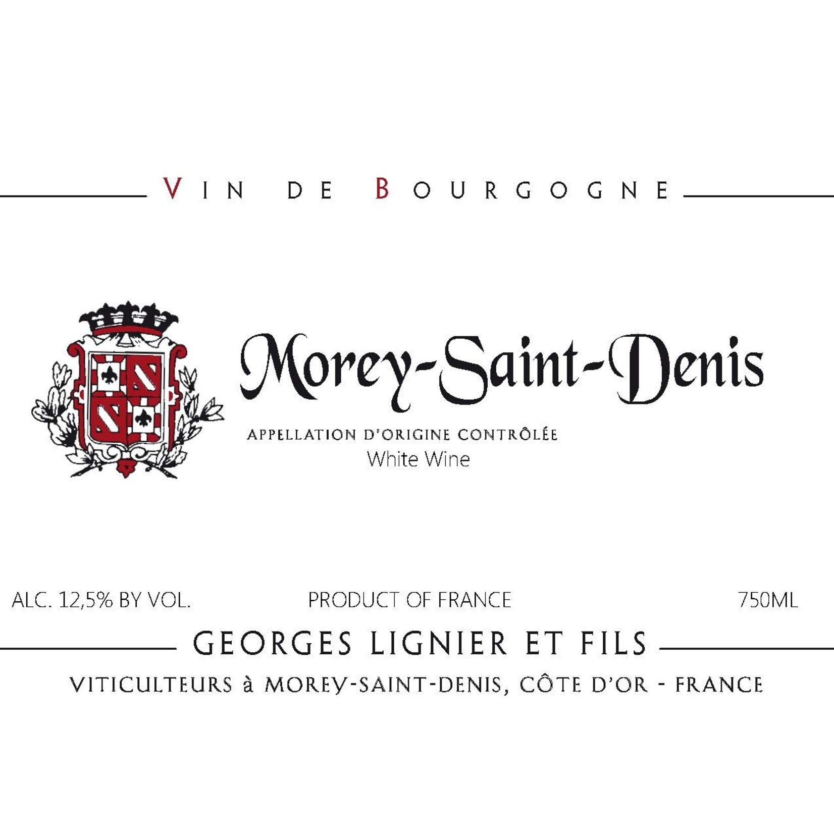 Wine Georges Lignier Morey-Saint-Denis Blanc 2020