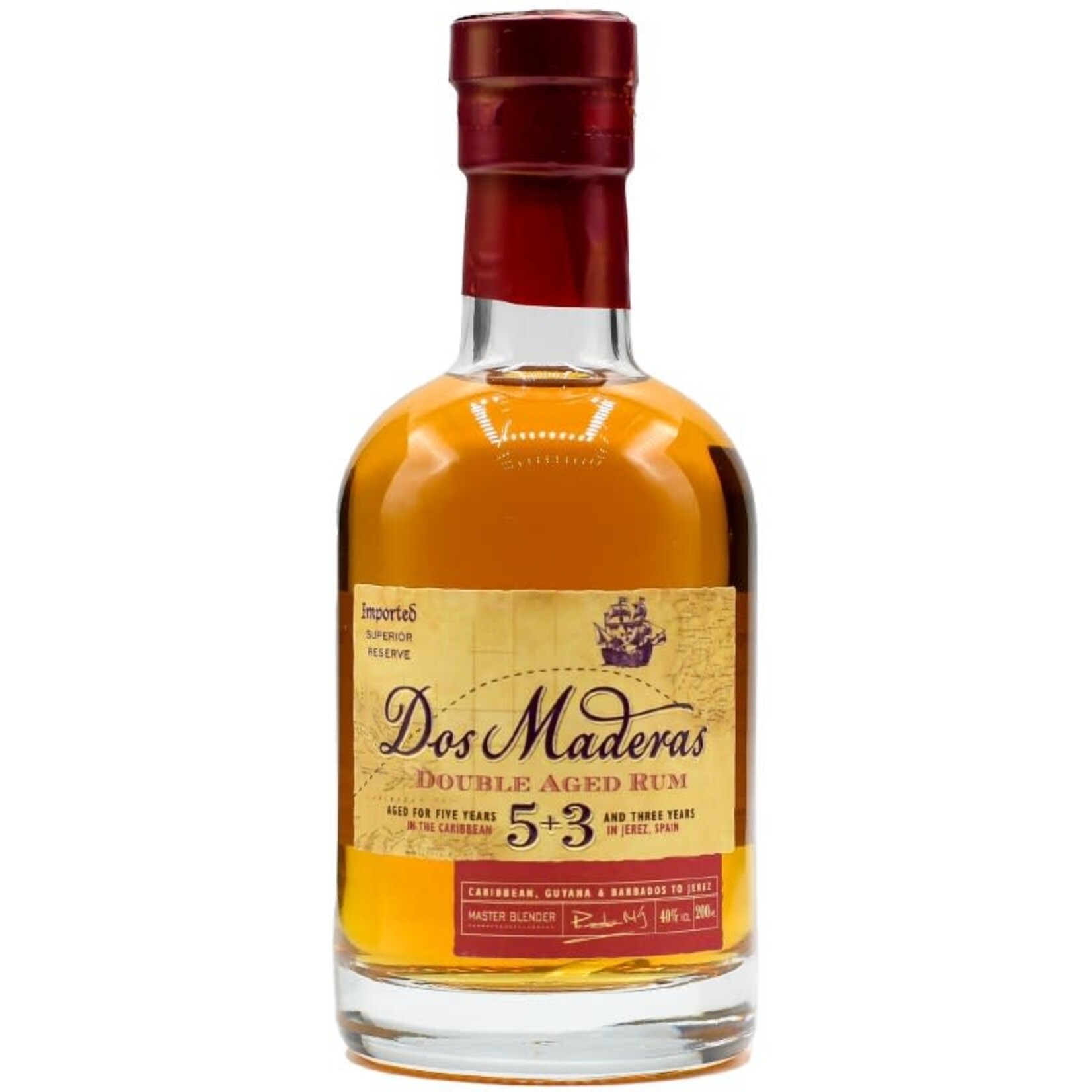 Spirits Dos Maderas 5+3 Years Old Double Aged Rum 200ml