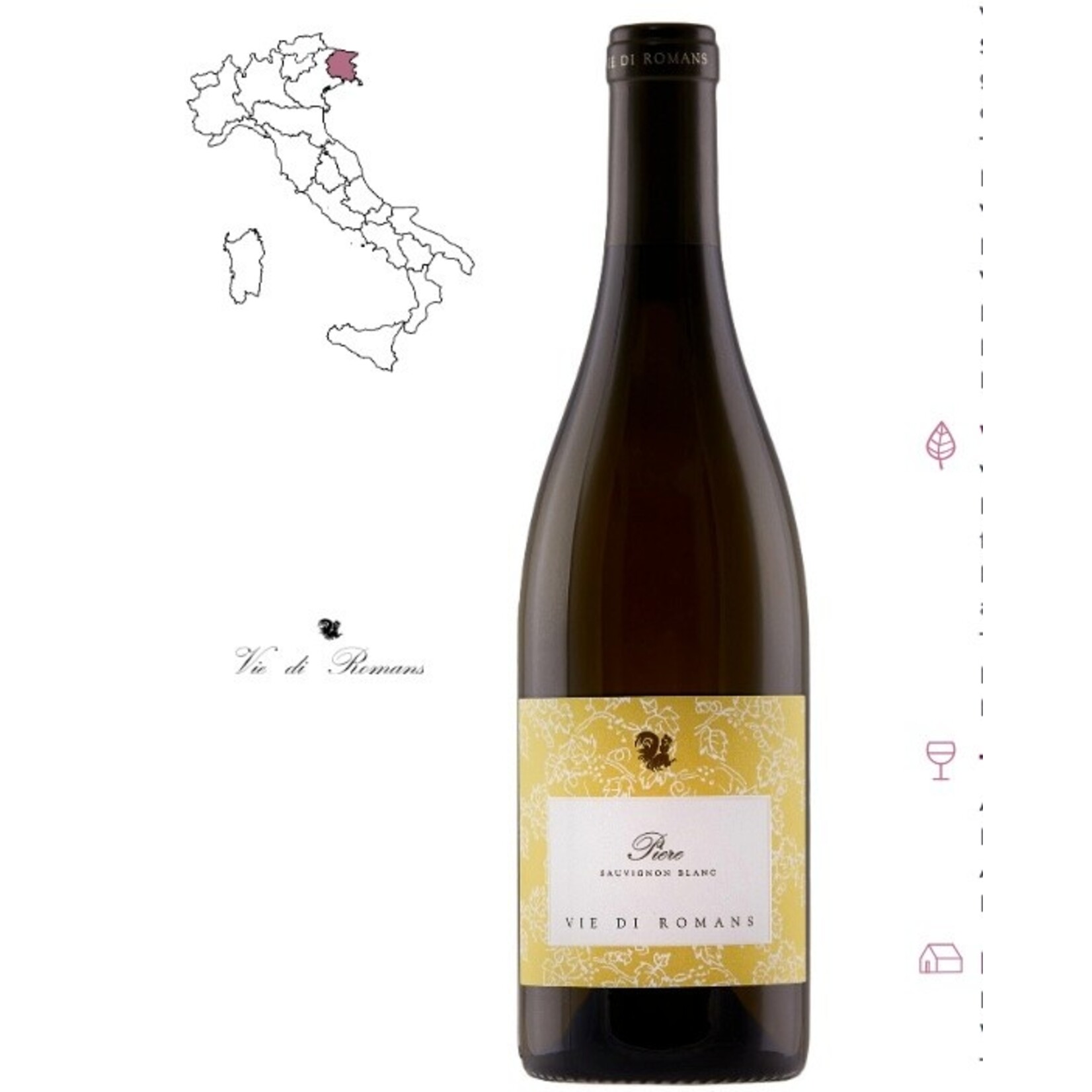 Wine Vie di Romans 'Piere' Sauvignon Blanc Friuli Isonzo 2022