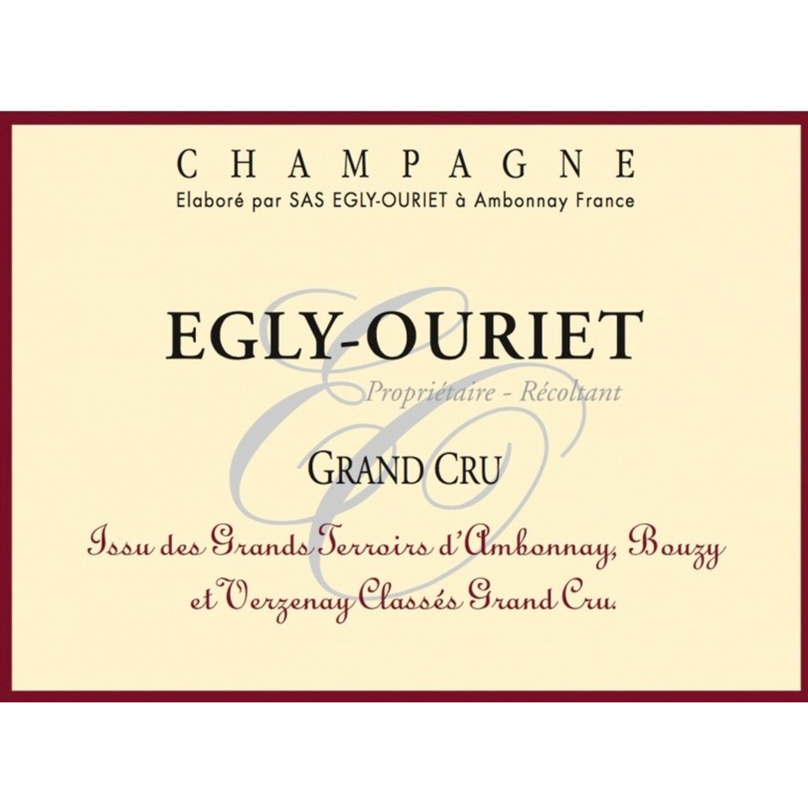 Sparkling Egly-Ouriet Grand Cru Extra Brut Champagne NV