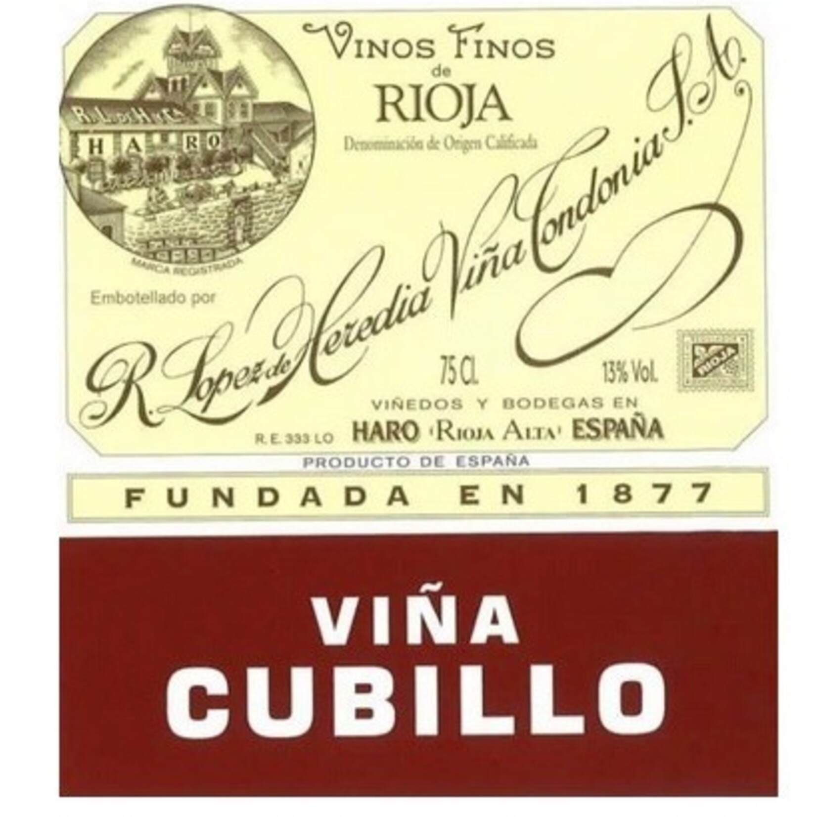 Wine Lopez de Heredia Rioja Cubillo Crianza 2017
