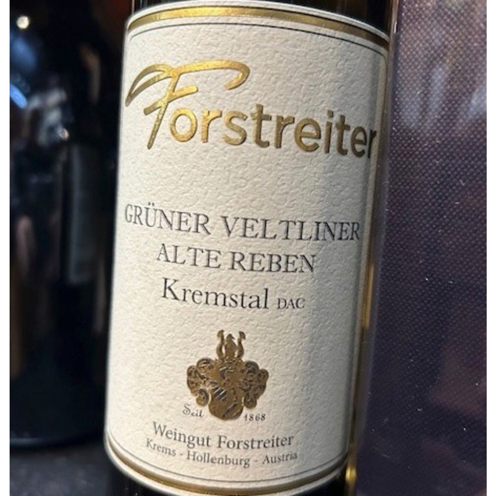 Wine Forstreiter Gruner Veltliner Alte Reben Kremstal DAC 2019 375ml