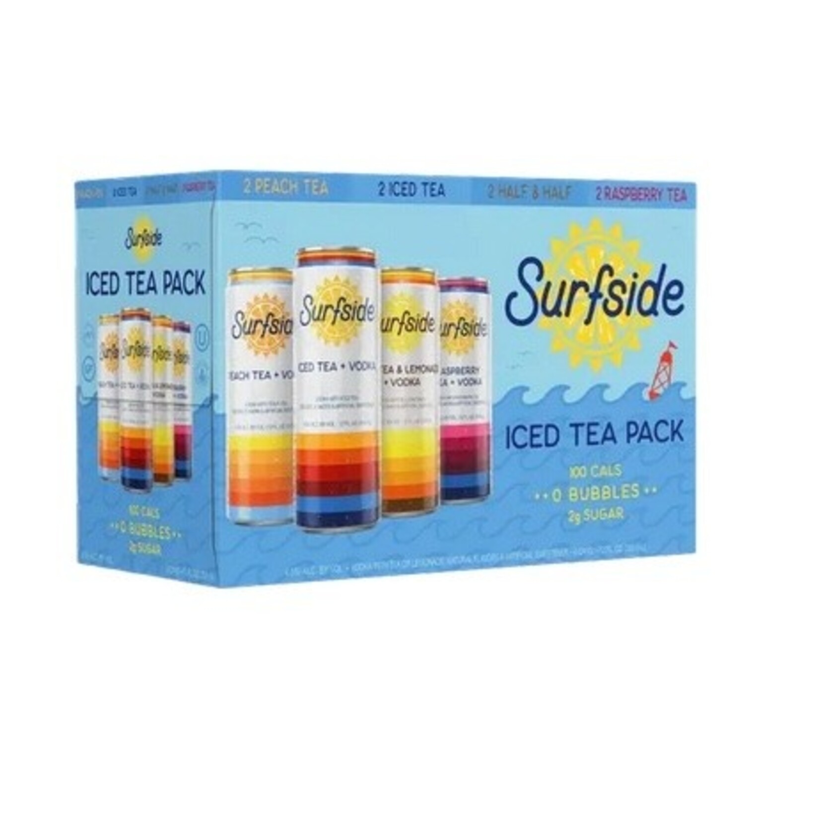 Spirits Surfside Vodka Iced Tea Variety 8-Pack- 12 Oz Cans