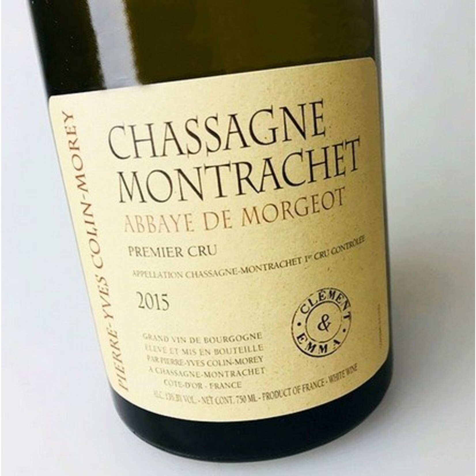 Wine Pierre-Yves Colin-Morey Chassagne Montrachet Abbaye de Morgeot Premier Cru “Clement & Emma” 2022