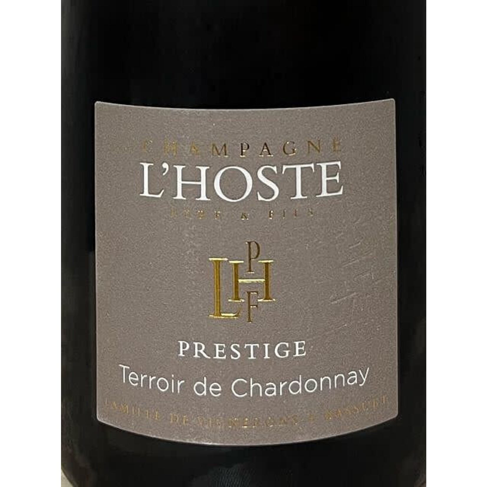 Sparkling Champagne L'Hoste Prestige Terroir de Chardonnay Blanc de Blancs 1.5L