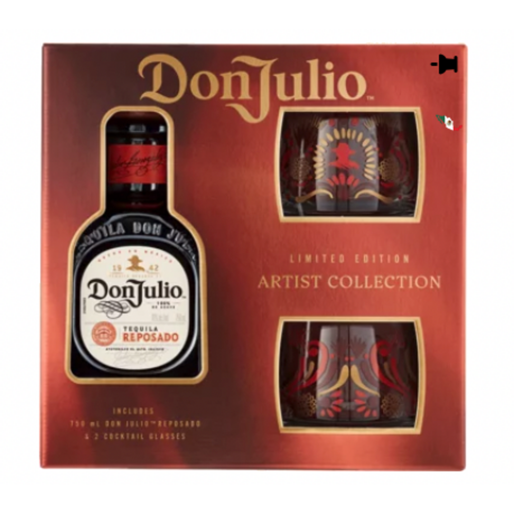 Spirits Don Julio Reposado Tequila Limited Edition With 2 Glasses