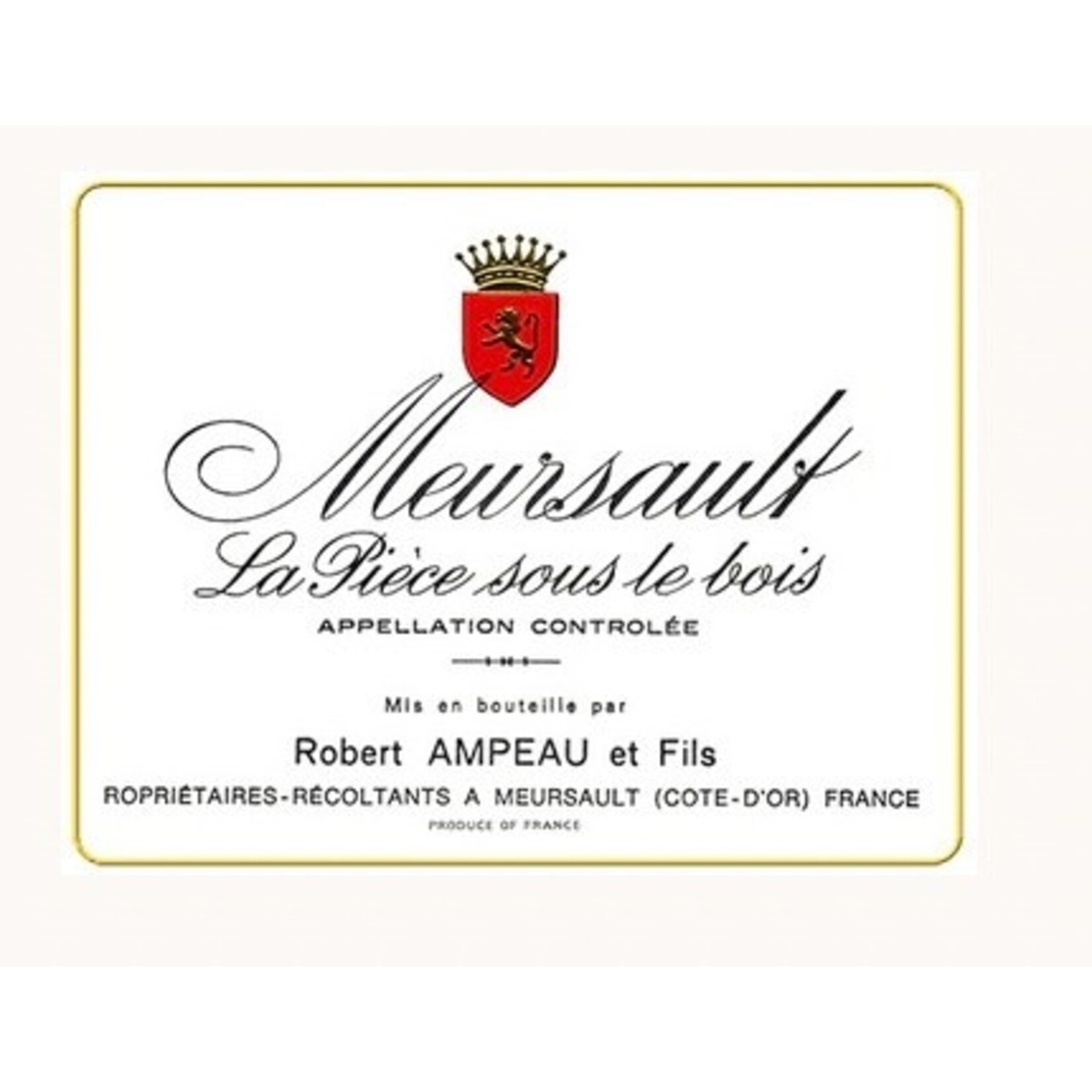 Wine Domaine Robert Ampeau Meursault Premier Cru La Piece Sous le Bois 2004