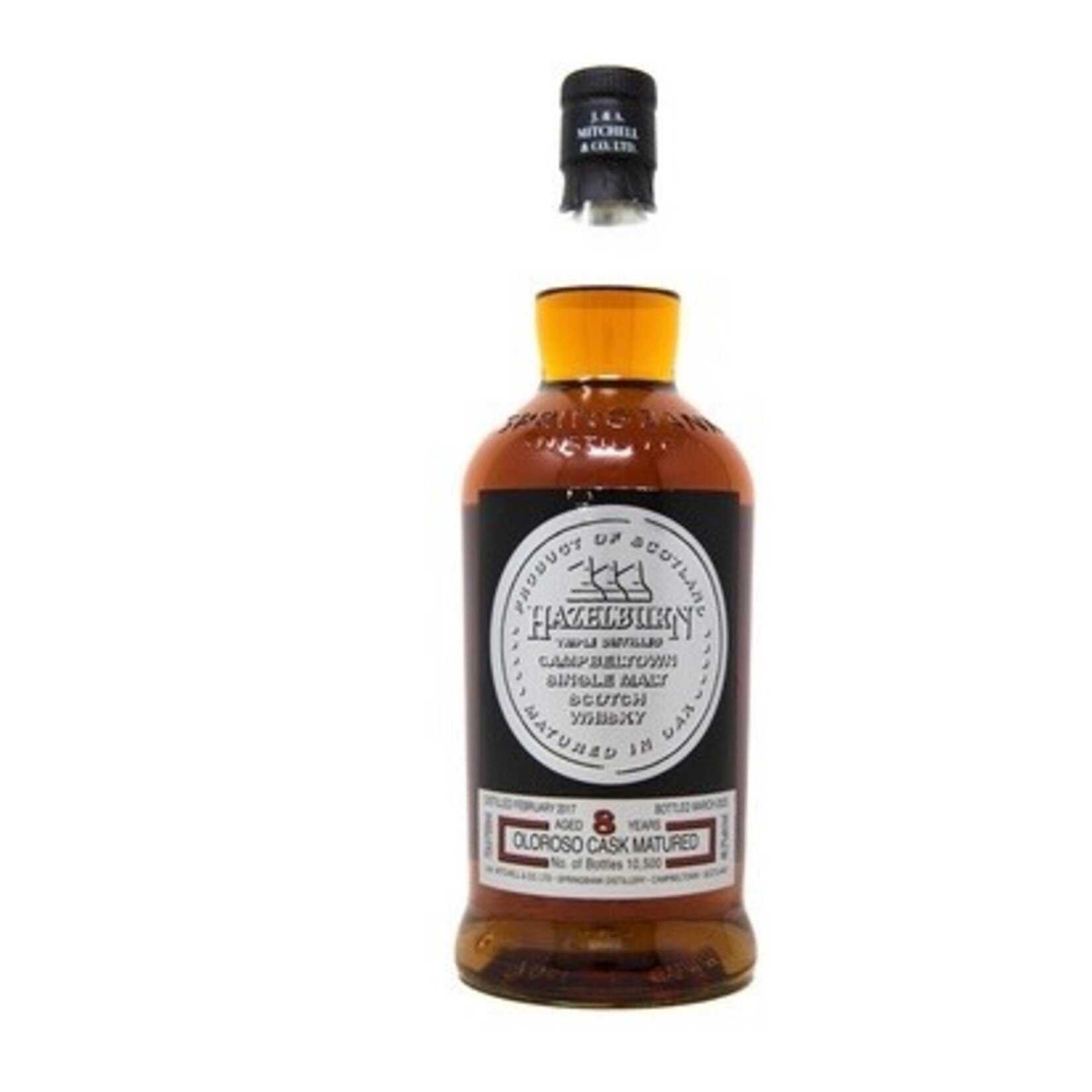 Spirits Hazelburn Campbeltown Single Malt Scotch Whiskey Oloroso Cask Matured Aged 8 Years
