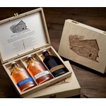 Spirits Kings County Distillery Classic Gift Set Wood Box Blended Bourbon, Straight Bourbon, and Coffee Whiskey 3 x 200ml