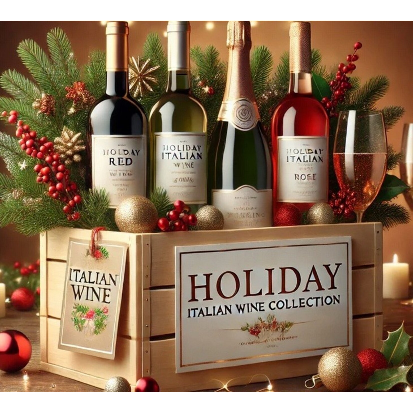 Wine Holiday Italian Wine Collection 4pack