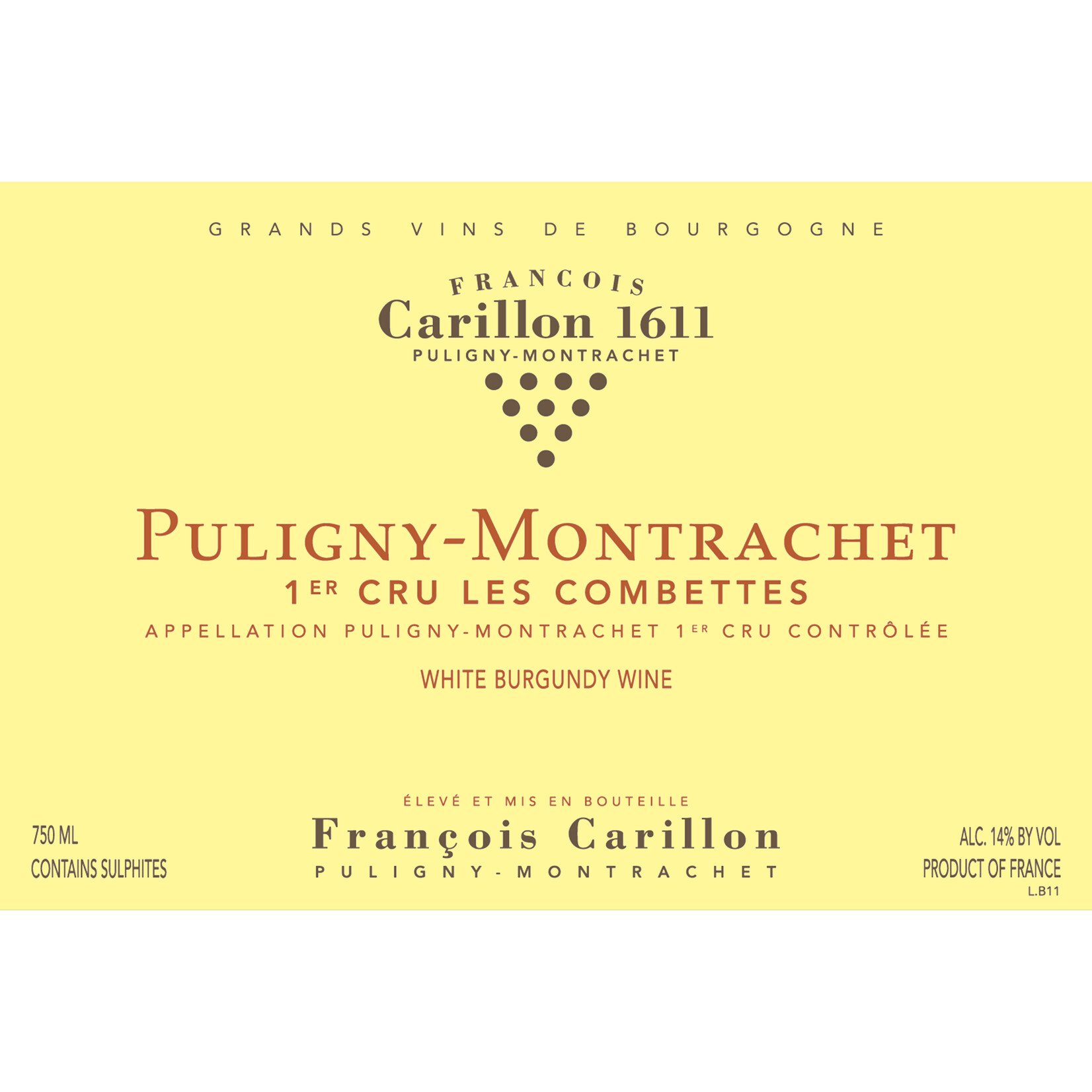 Wine Francois Carillon Puligny-Montrachet Premier Cru Les Combettes 2023